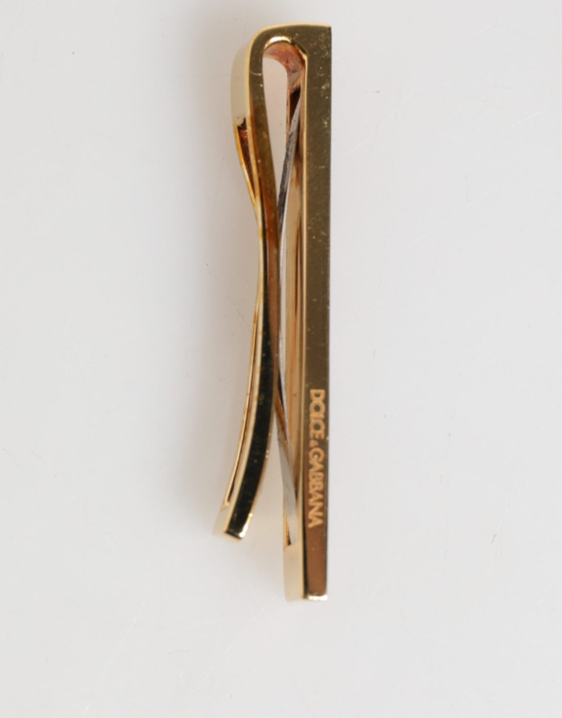 Dolce & Gabbana Multicolor Gold Tone Brass Men's Accessory Tie Clip Bar - RIMODA