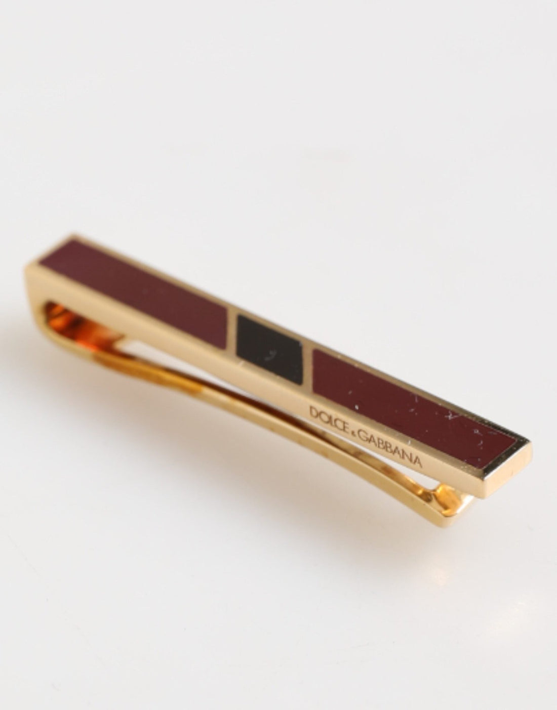 Dolce & Gabbana Multicolor Gold Tone Brass Men's Accessory Tie Clip Bar - RIMODA