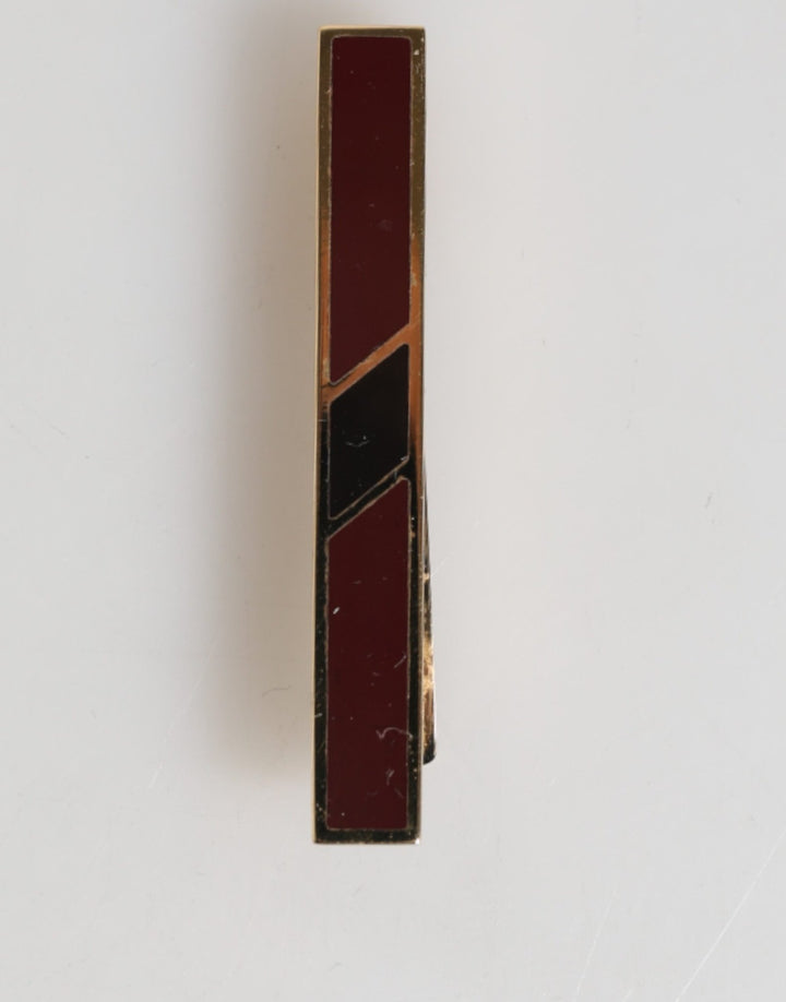 Dolce & Gabbana Multicolor Gold Tone Brass Men's Accessory Tie Clip Bar - RIMODA