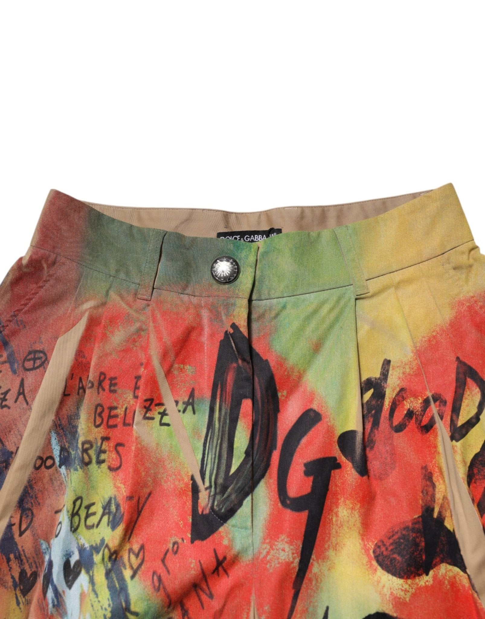Dolce & Gabbana Multicolor High Waist Cargo Trouser Pants - RIMODA