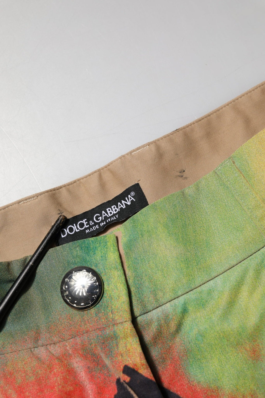 Dolce & Gabbana Multicolor High Waist Cargo Trouser Pants - RIMODA