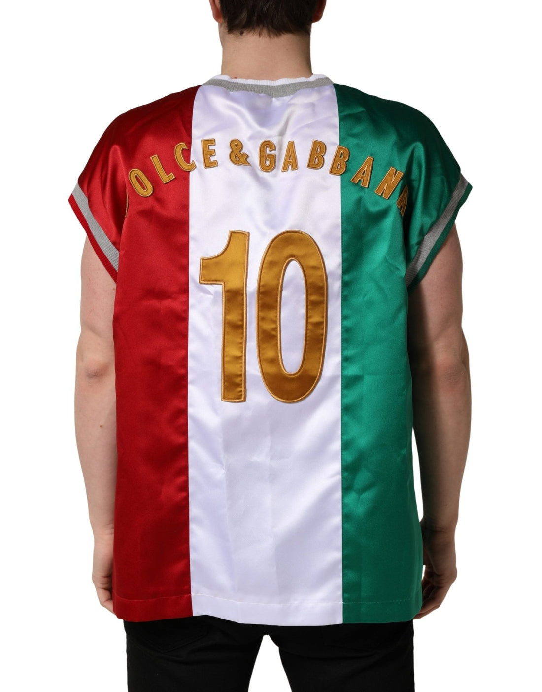 Dolce & Gabbana Multicolor Italian DG Logo Crew Neck T-shirt - RIMODA