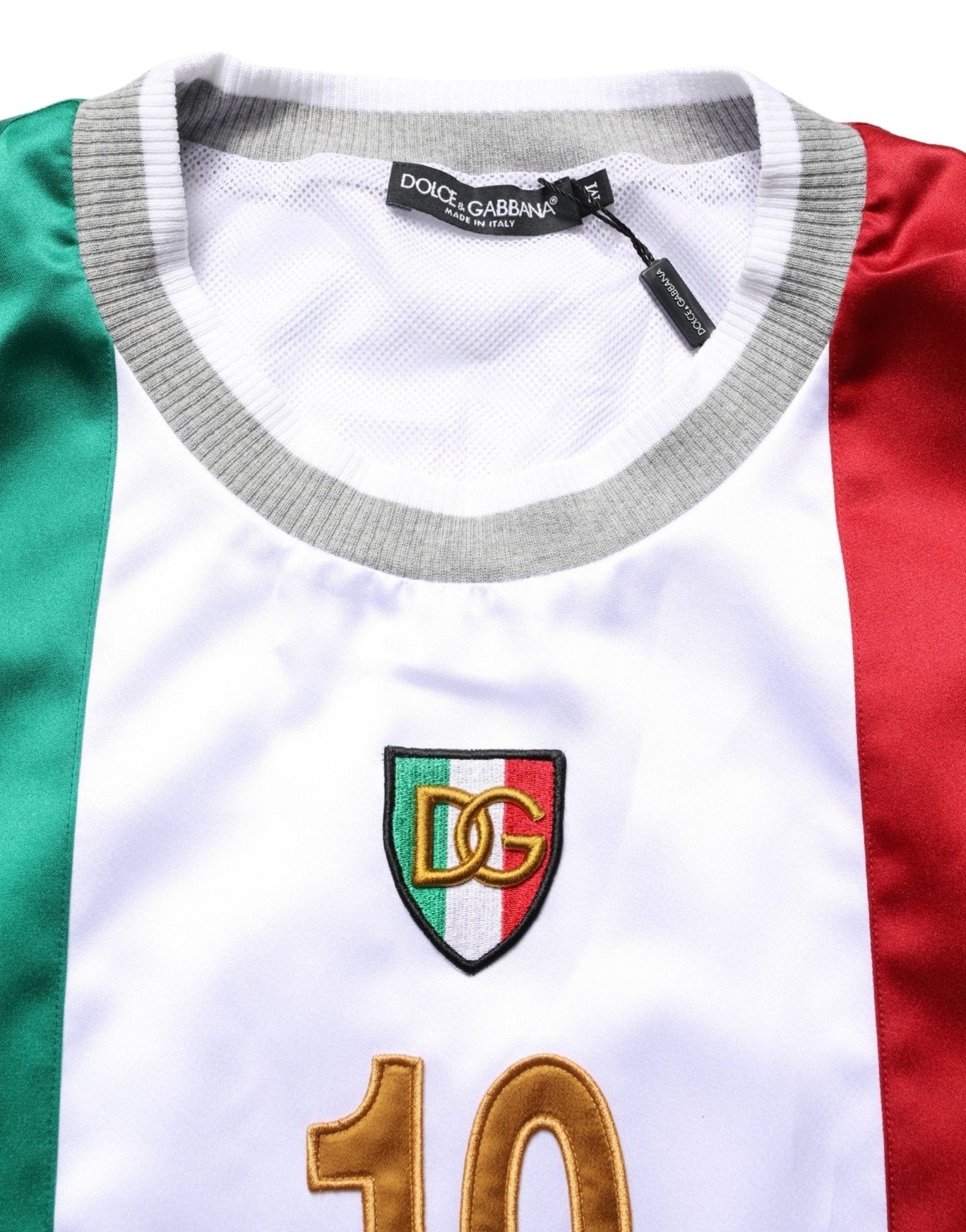 Dolce & Gabbana Multicolor Italian DG Logo Crew Neck T-shirt - RIMODA