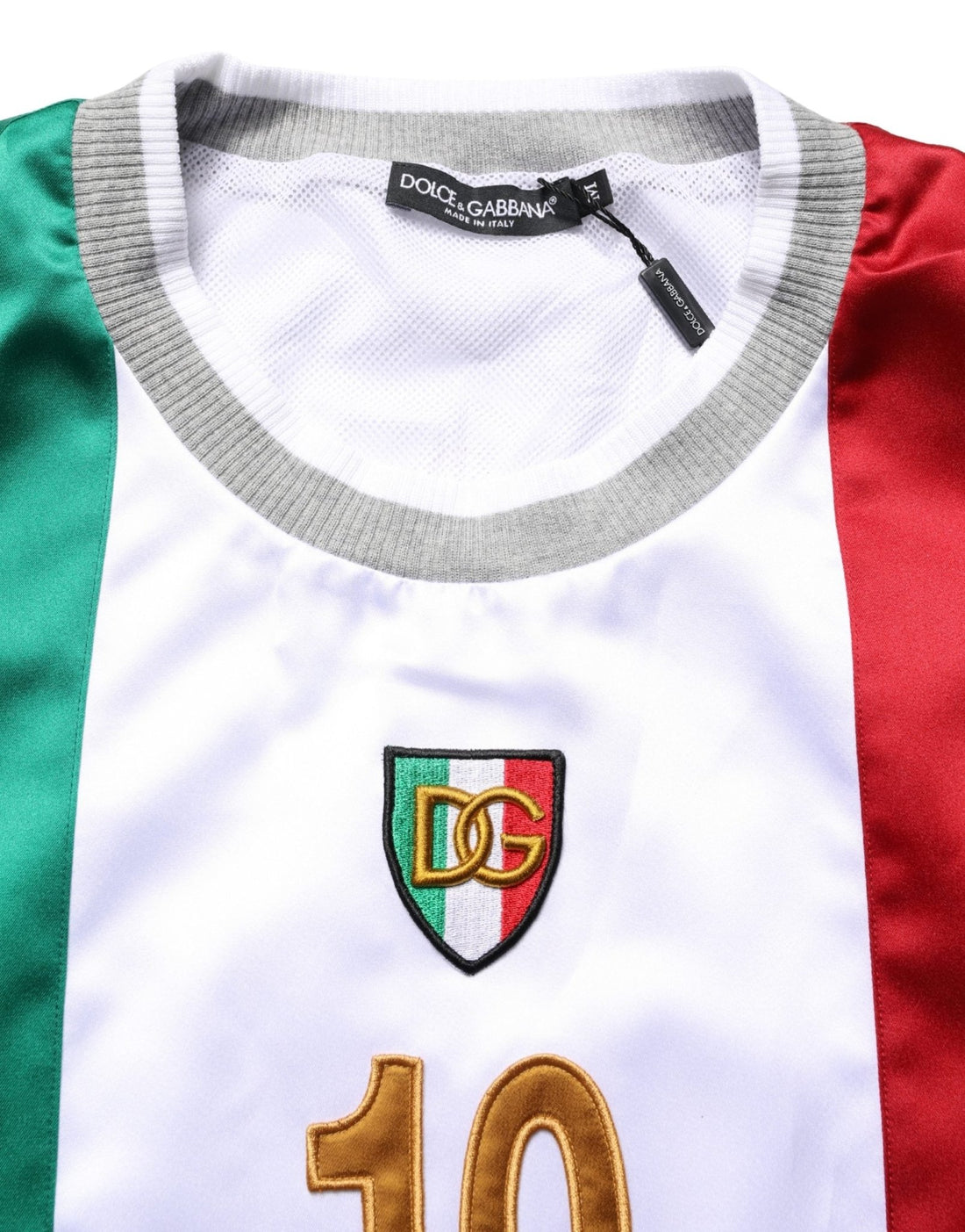 Dolce & Gabbana Multicolor Italian DG Logo Crew Neck T-shirt - RIMODA