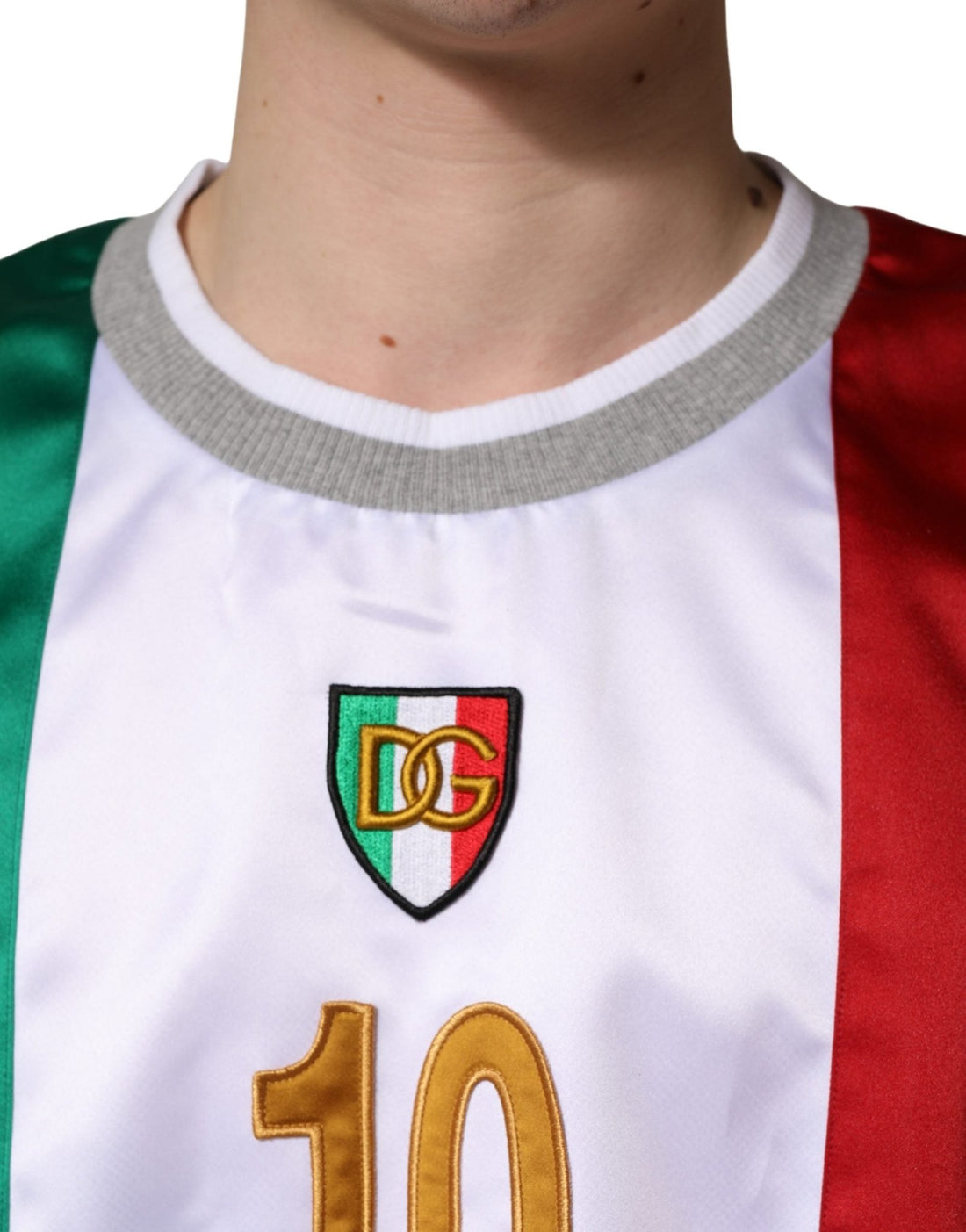 Dolce & Gabbana Multicolor Italian DG Logo Crew Neck T-shirt - RIMODA