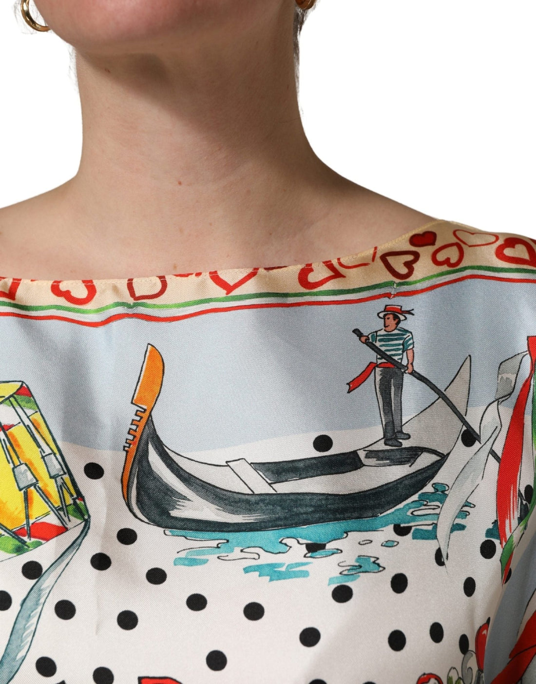 Dolce & Gabbana Multicolor Italy Scenes Graphic Silk Top - RIMODA