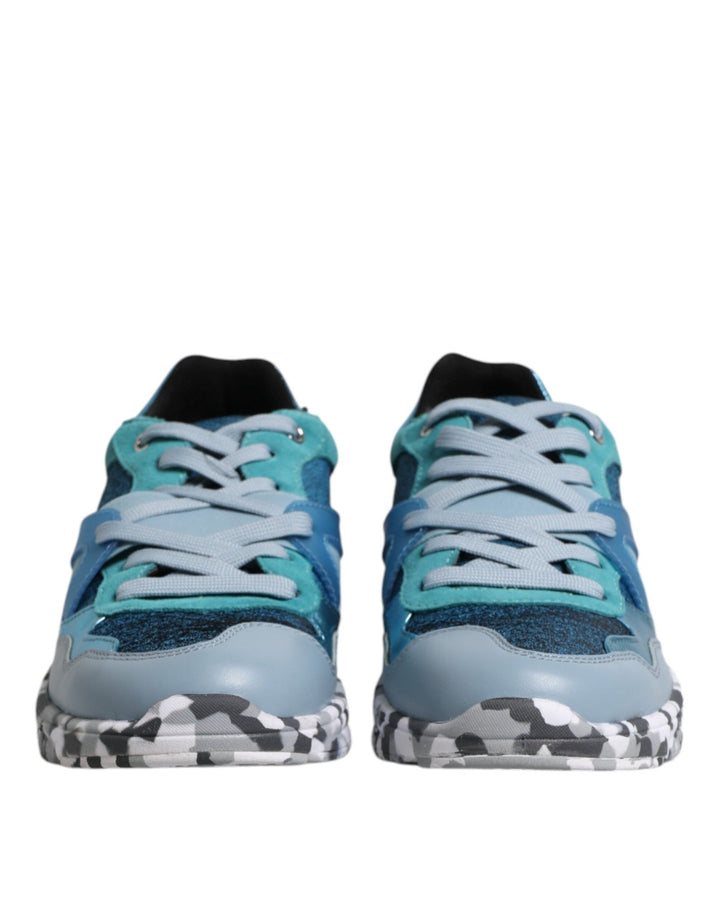 Dolce & Gabbana Multicolor Lace Up Low Top Men Sneakers Shoes - RIMODA