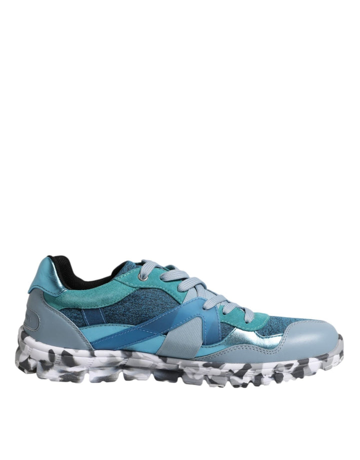 Dolce & Gabbana Multicolor Lace Up Low Top Men Sneakers Shoes - RIMODA