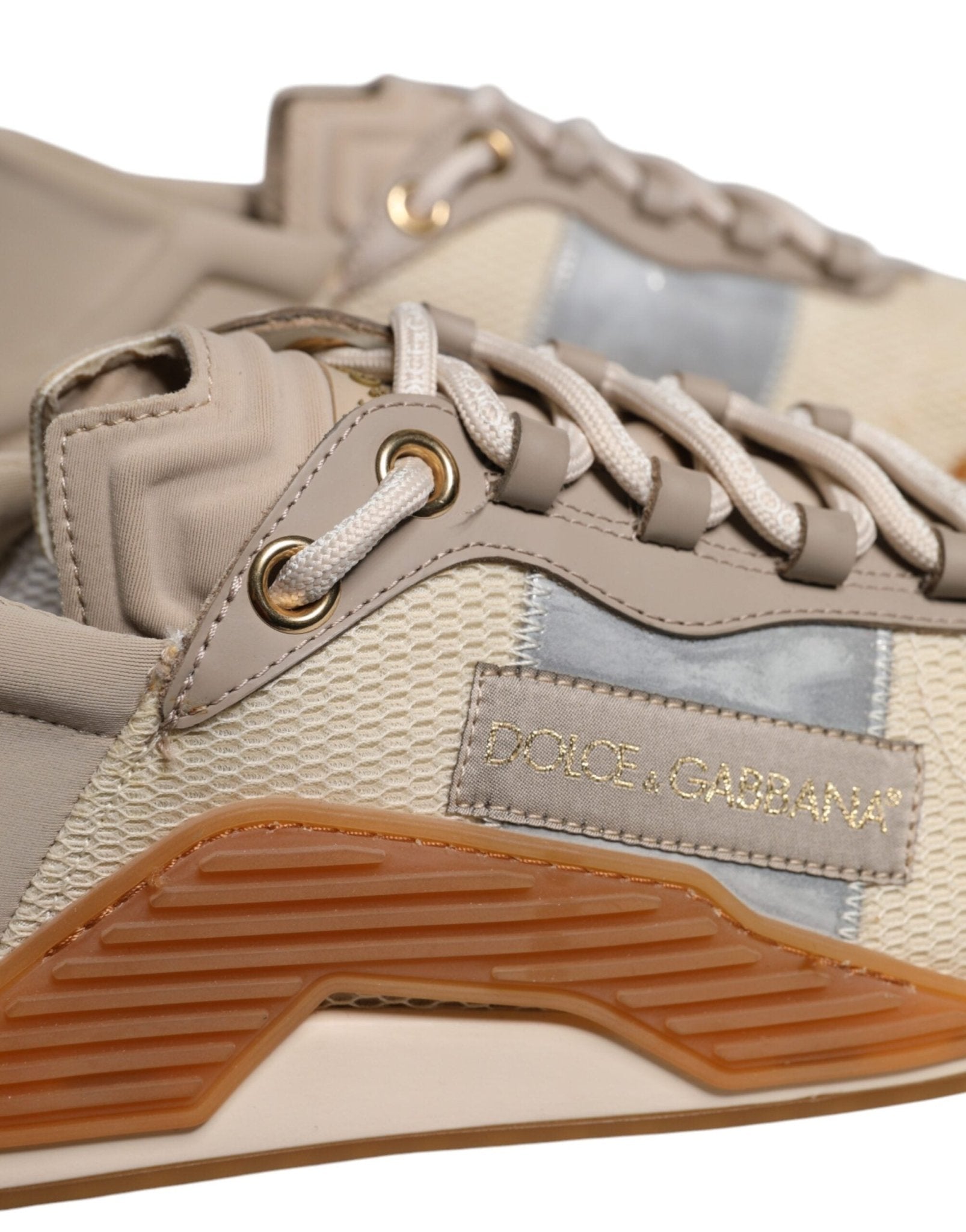 Dolce & Gabbana Multicolor Lace Up Low Top NS1 Sneakers Shoes - RIMODA