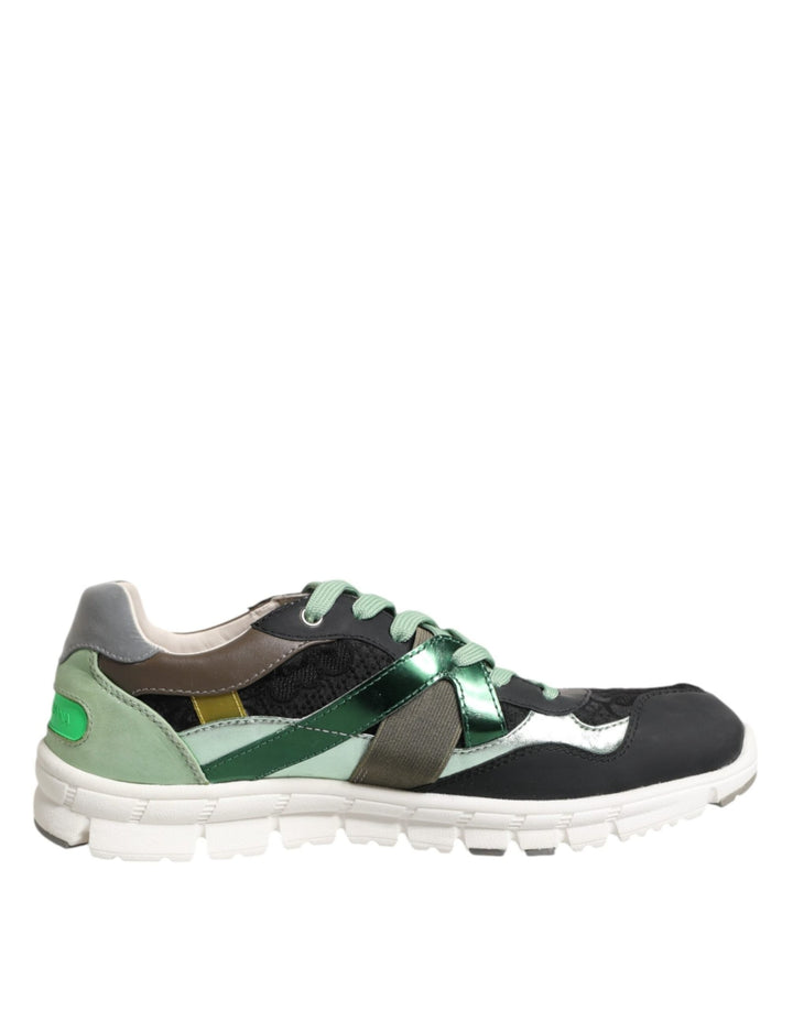 Dolce & Gabbana Multicolor Lace Up Low Top Sneakers Shoes - RIMODA