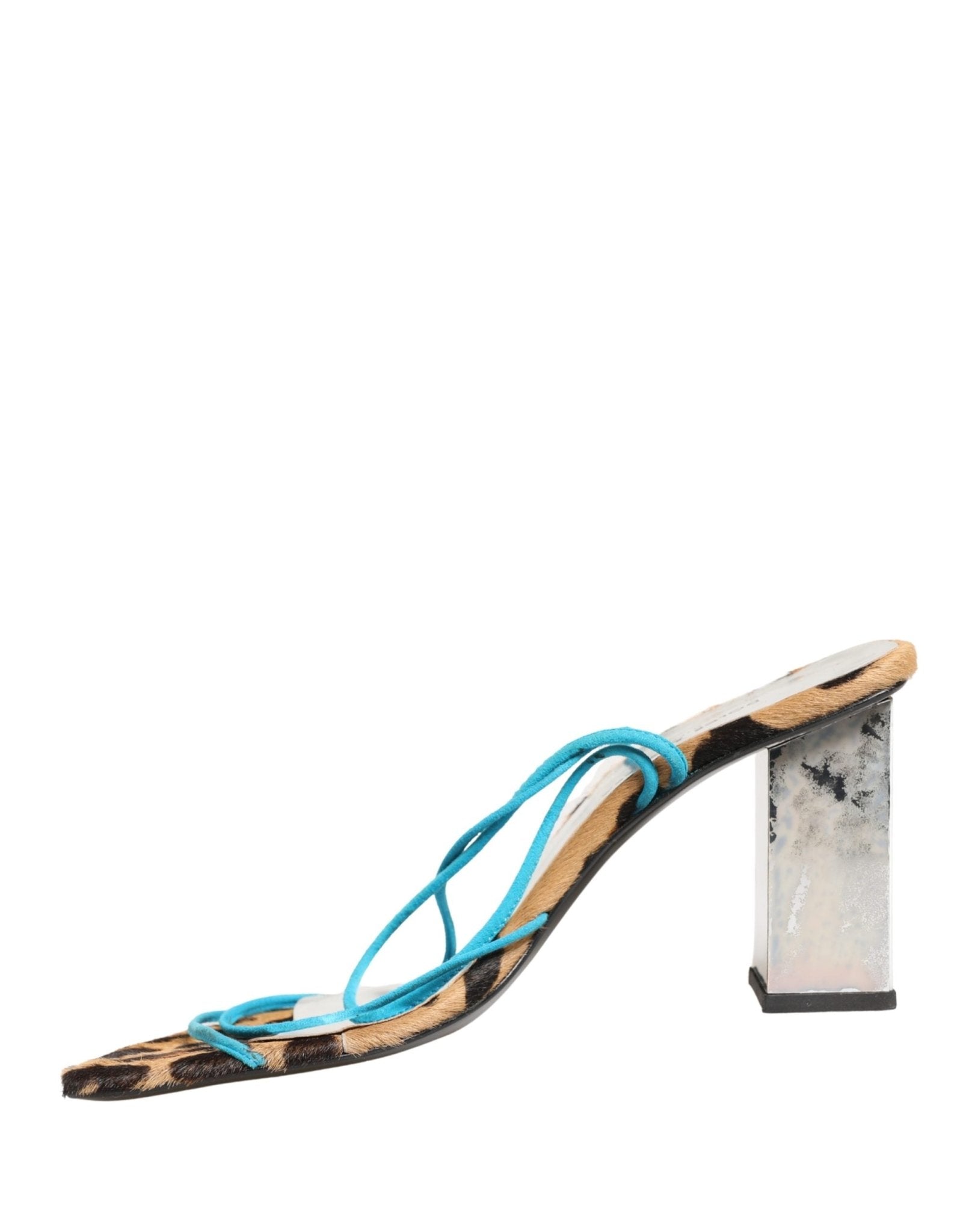 Dolce & Gabbana Multicolor Leather Block Heels Sandals Shoes - RIMODA