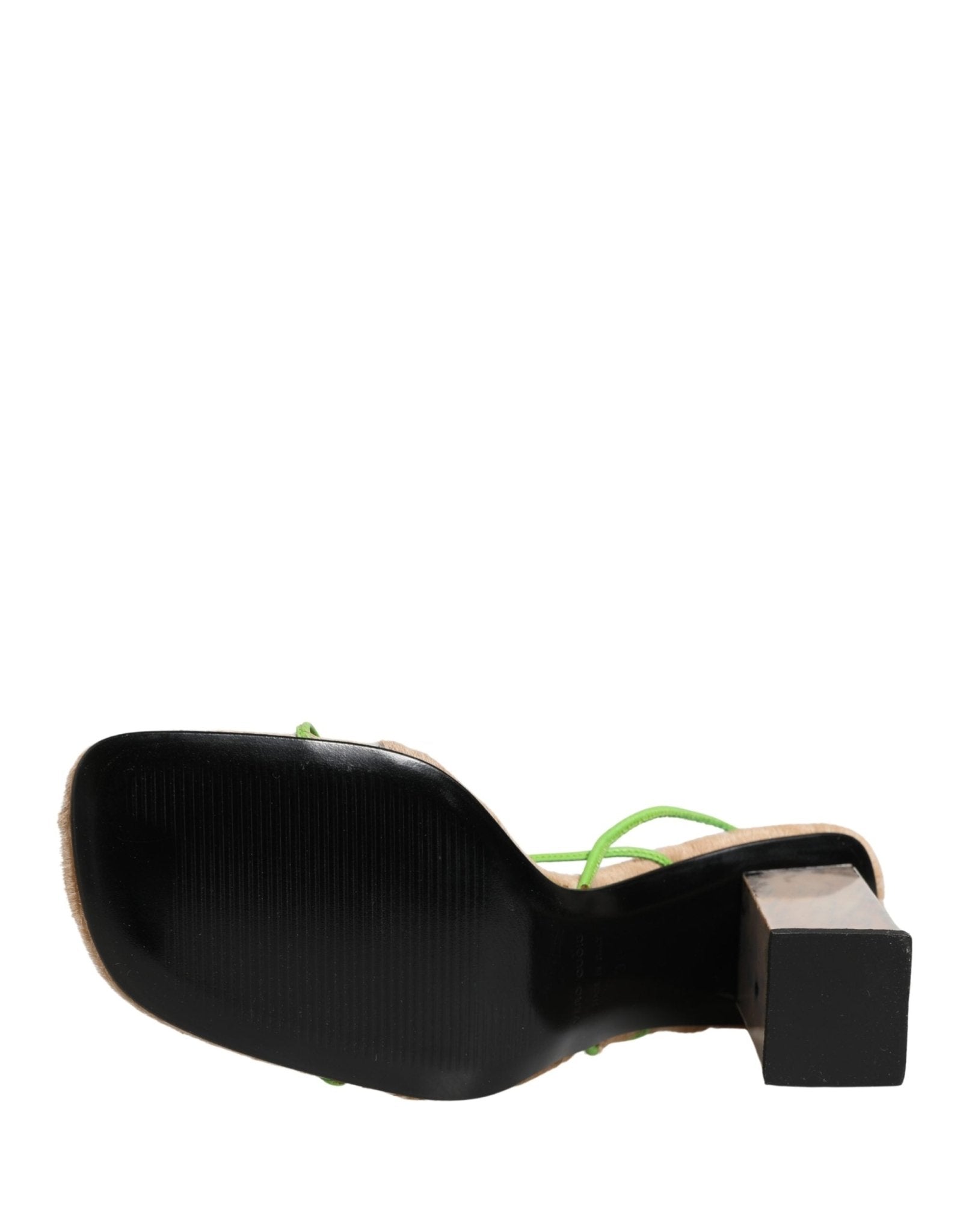 Dolce & Gabbana Multicolor Leather Block Heels Sandals Shoes - RIMODA