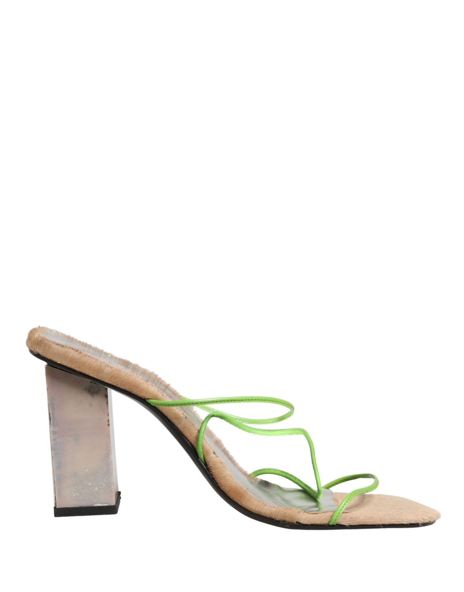 Dolce & Gabbana Multicolor Leather Block Heels Sandals Shoes - RIMODA