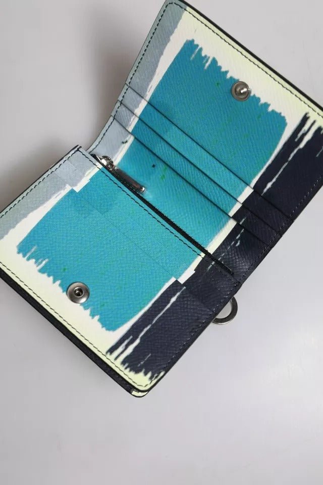 Dolce & Gabbana Multicolor Leather DG Logo Bifold Card Holder Wallet - RIMODA