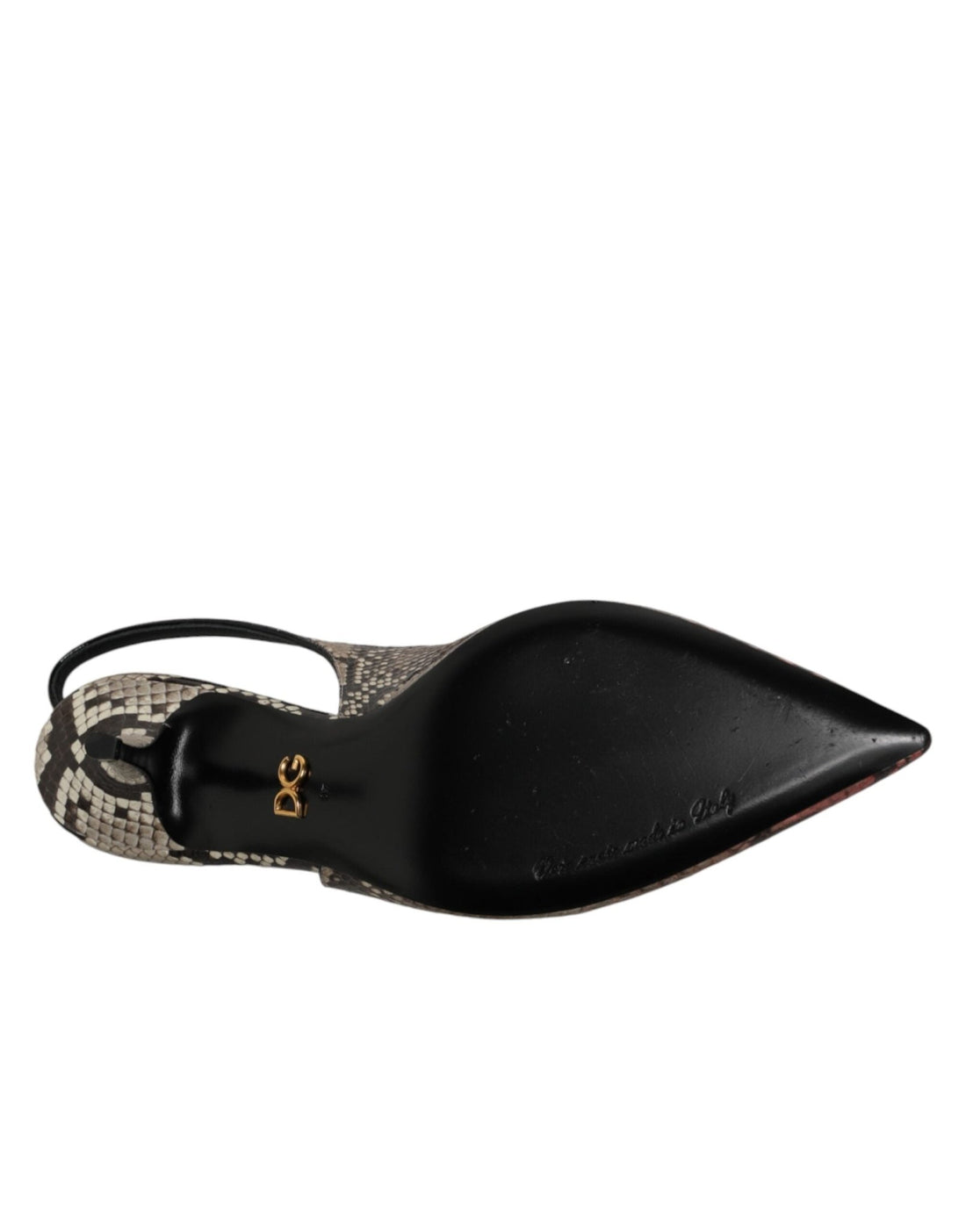 Dolce & Gabbana Multicolor Leather Heels Slingback Shoes - RIMODA