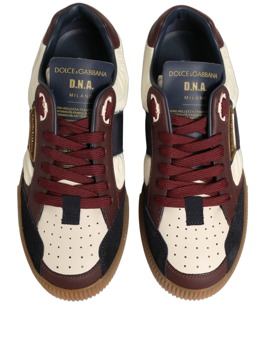Dolce & Gabbana Multicolor Leather MIAMI Low Top Sneakers Shoes - RIMODA