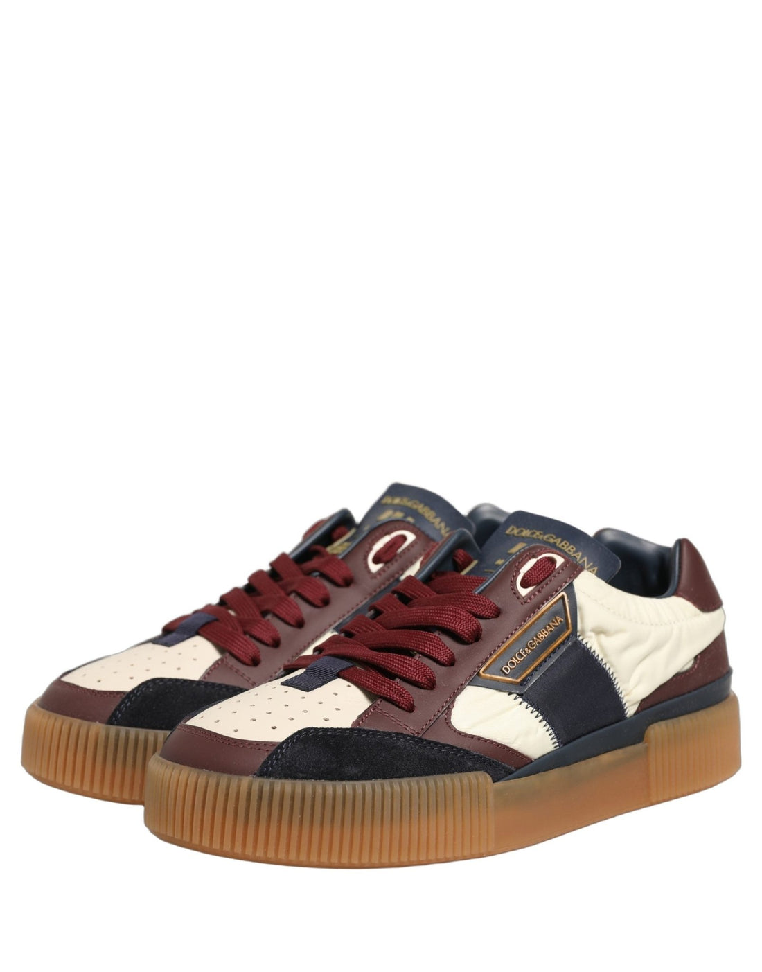 Dolce & Gabbana Multicolor Leather MIAMI Low Top Sneakers Shoes - RIMODA