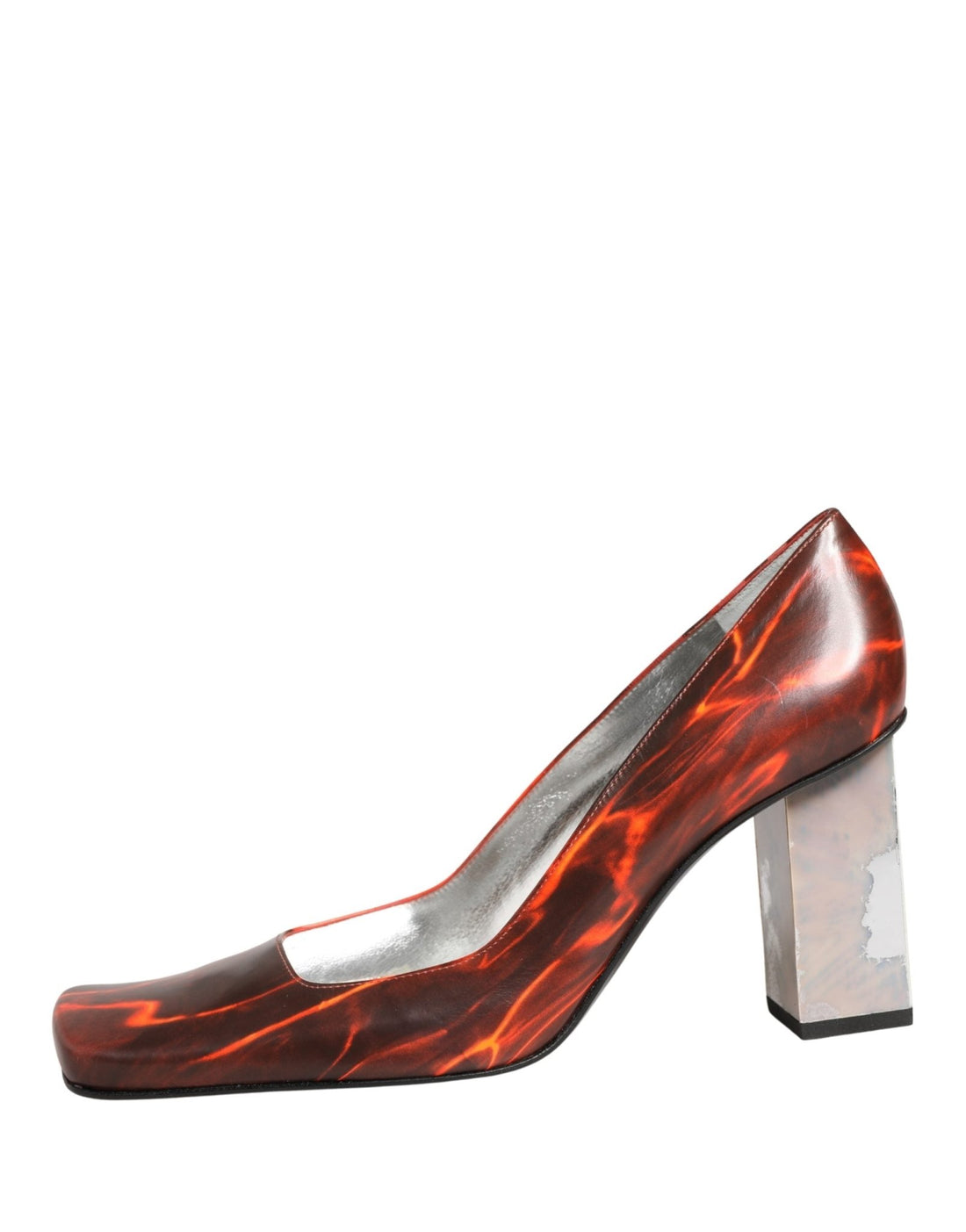Dolce & Gabbana Multicolor Leather Square Toe Pumps Shoes - RIMODA