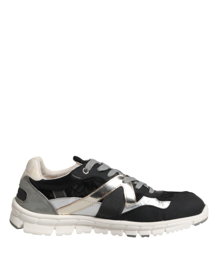 Dolce & Gabbana Multicolor Leather Suede Low Top Sneaker Shoes - RIMODA
