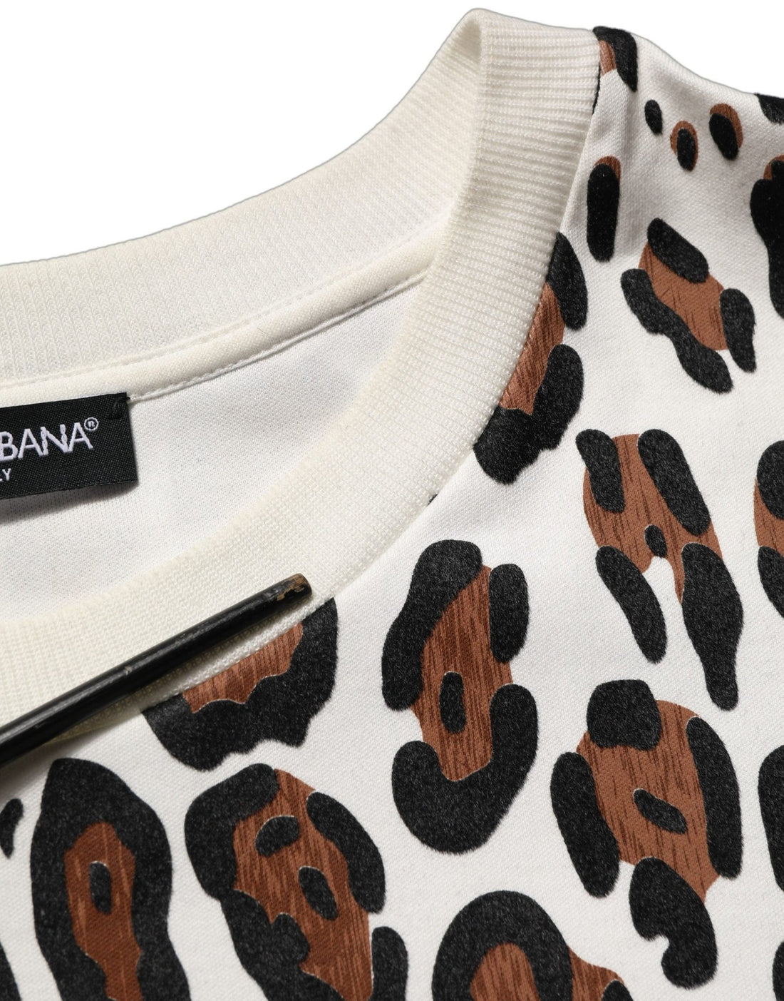 Dolce & Gabbana Multicolor Leopard Print Crew Neck T-shirt - RIMODA