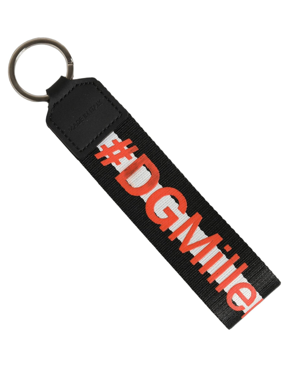 Dolce & Gabbana Multicolor Logo Polyester Brass Holder Keychain Keyring - RIMODA