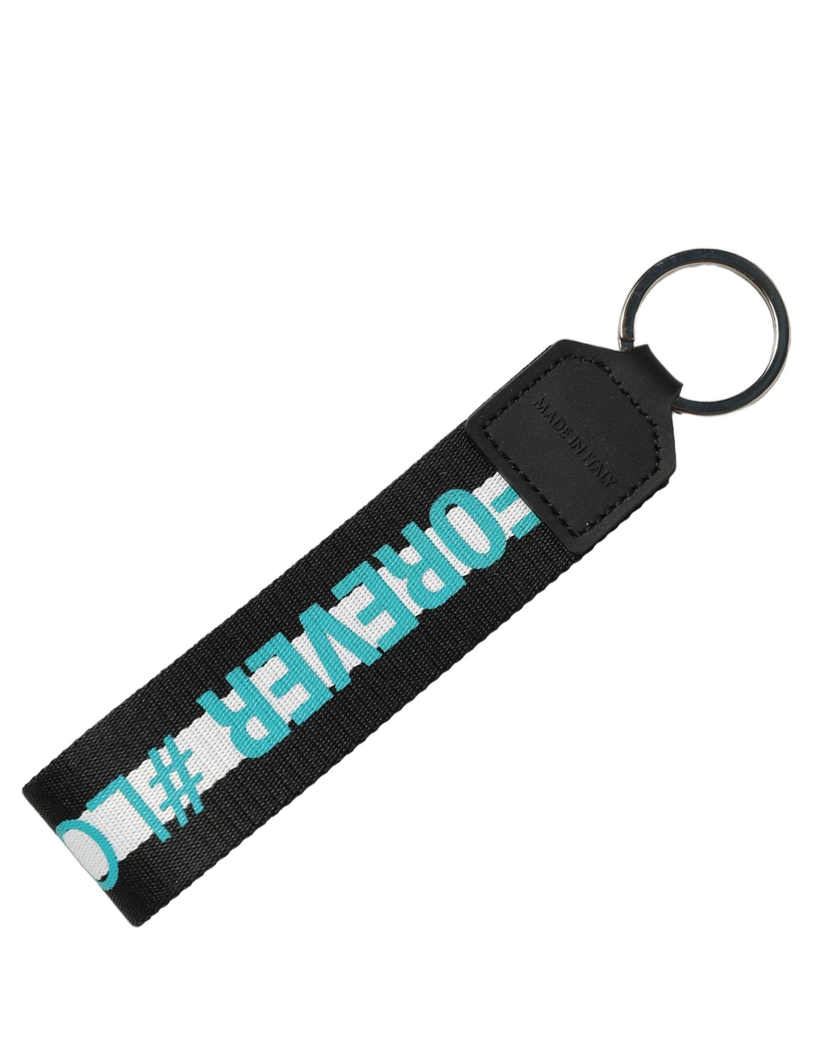 Dolce & Gabbana Multicolor Logo Polyester Brass Holder Keychain Keyring - RIMODA