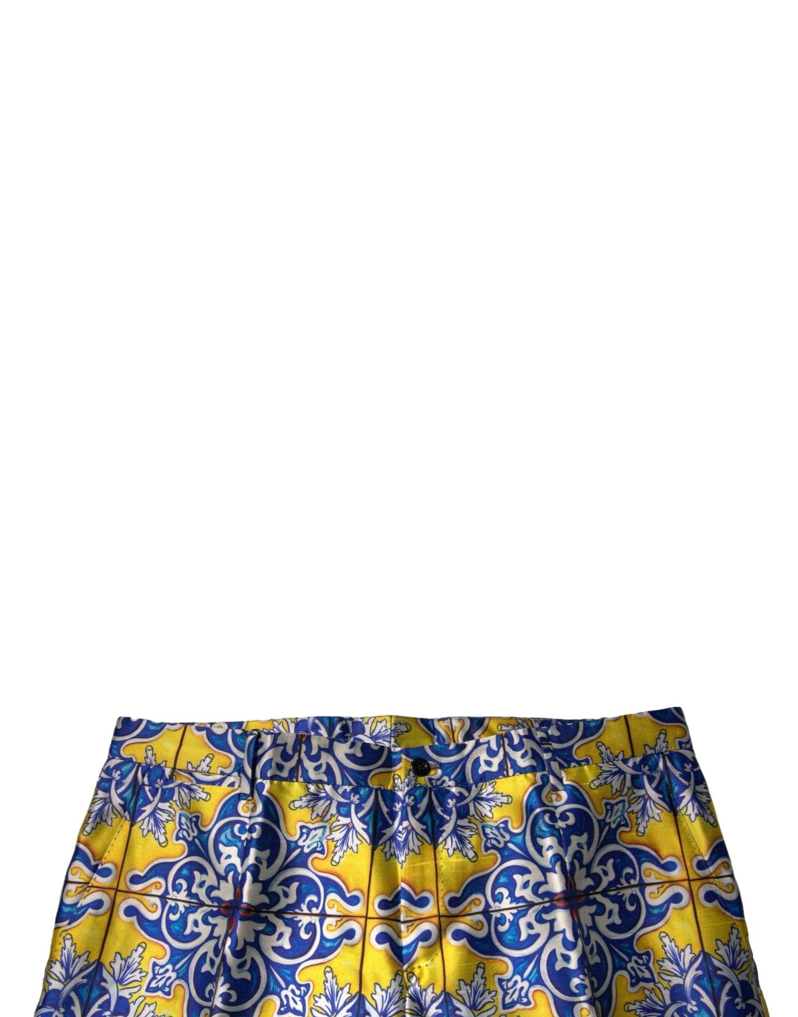 Dolce & Gabbana Multicolor MajolicaSilk Skinny Pants - RIMODA