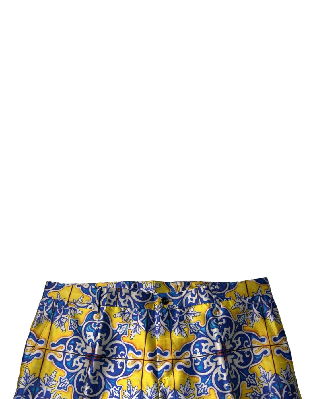 Dolce & Gabbana Multicolor MajolicaSilk Skinny Pants - RIMODA
