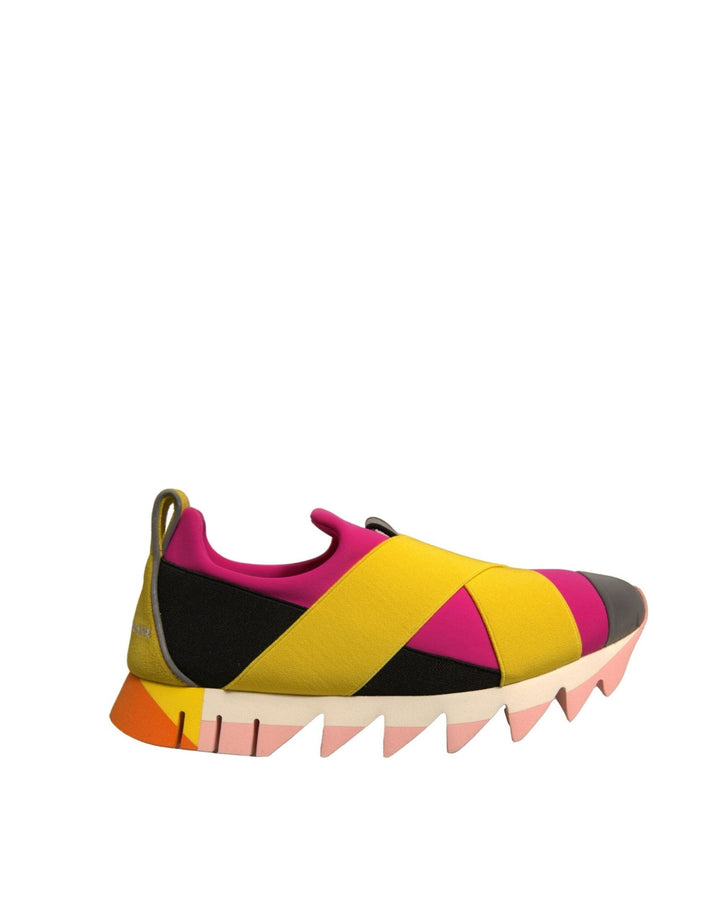 Dolce & Gabbana Multicolor Neoprene Elastic Ibiza Sneakers Shoes - RIMODA