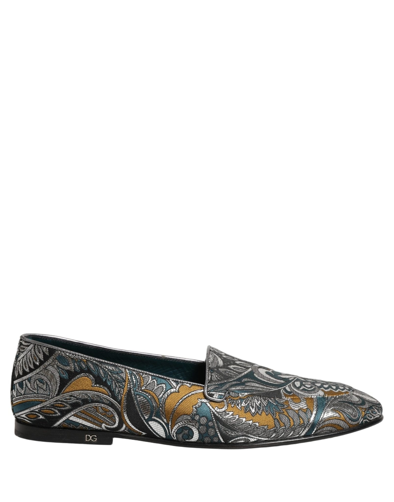 Dolce & Gabbana Multicolor Paisley Brocade Men Loafers Shoes - RIMODA