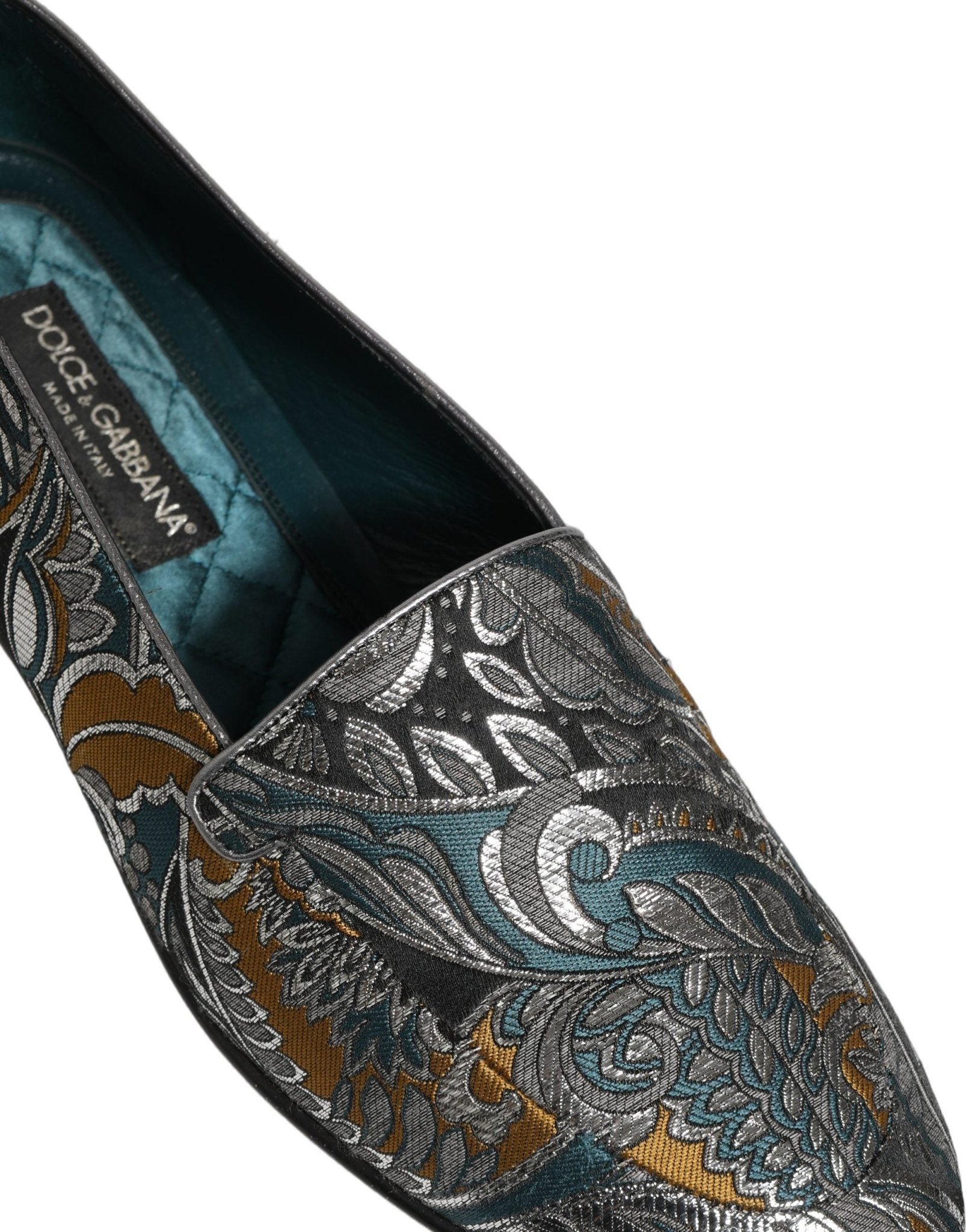 Dolce & Gabbana Multicolor Paisley Brocade Men Loafers Shoes - RIMODA