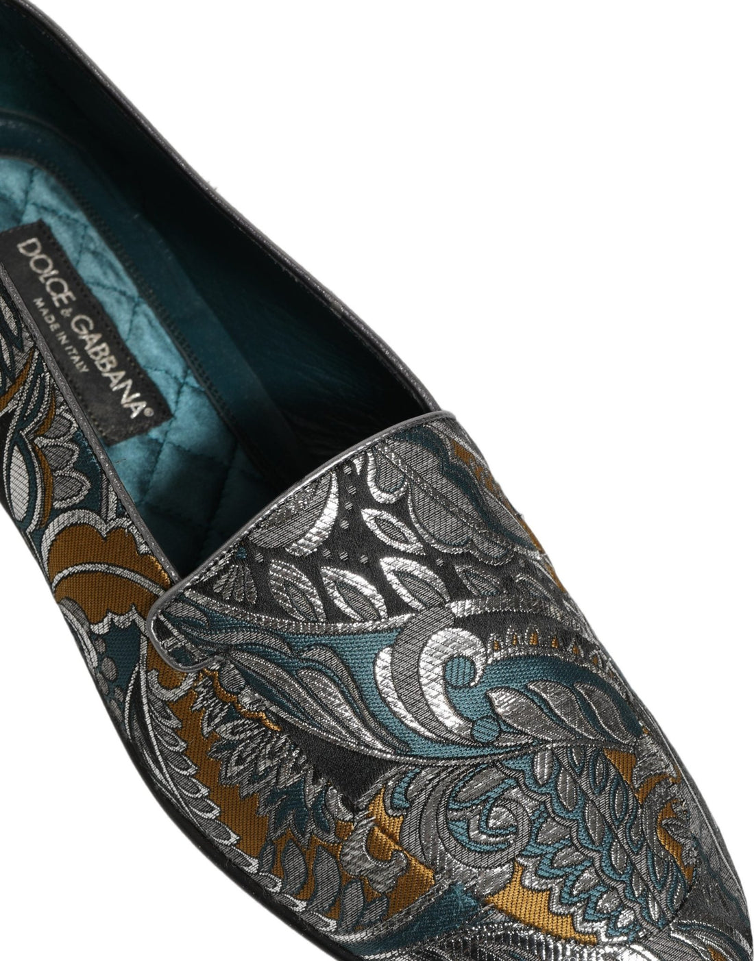 Dolce & Gabbana Multicolor Paisley Brocade Men Loafers Shoes - RIMODA
