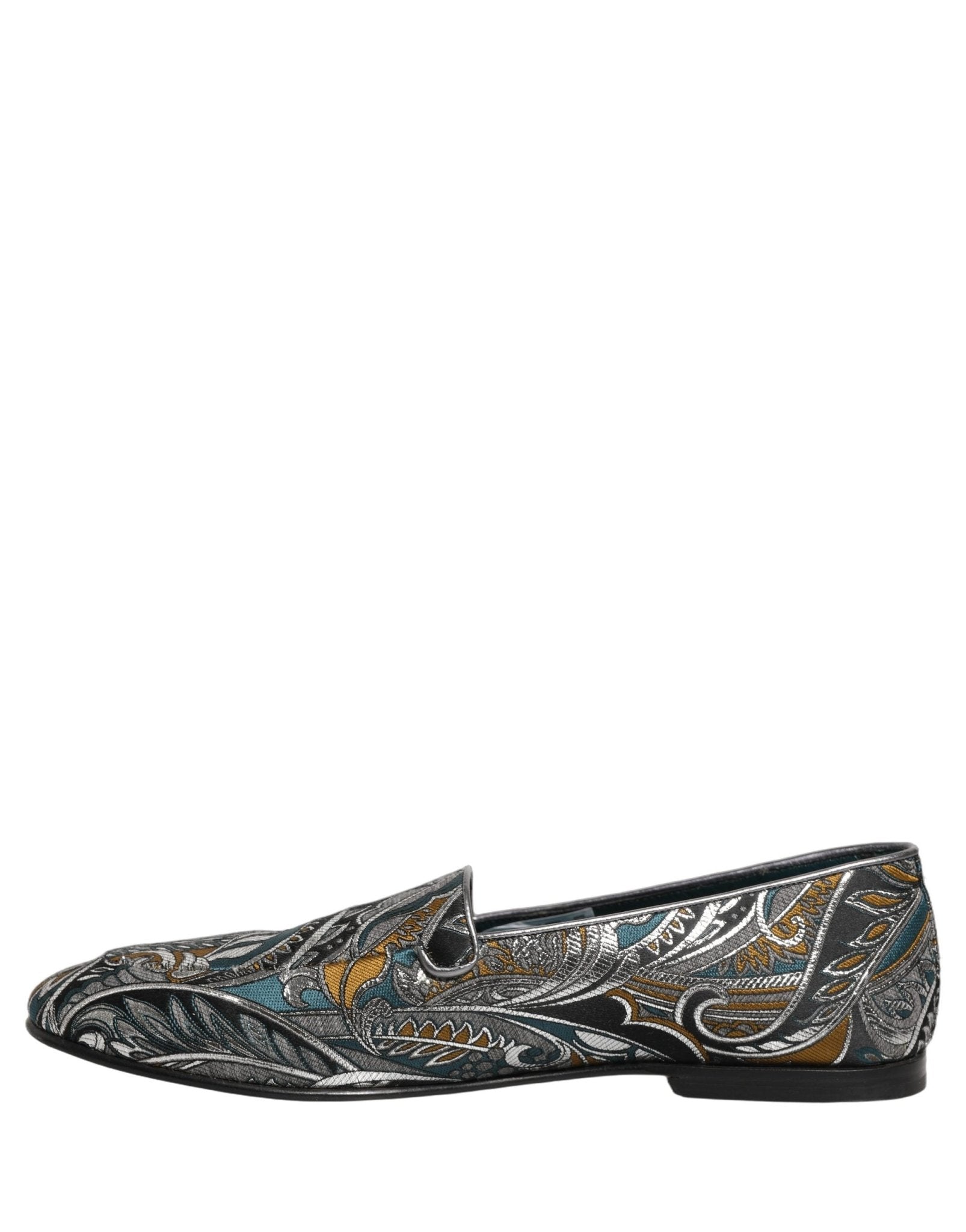 Dolce & Gabbana Multicolor Paisley Brocade Men Loafers Shoes - RIMODA