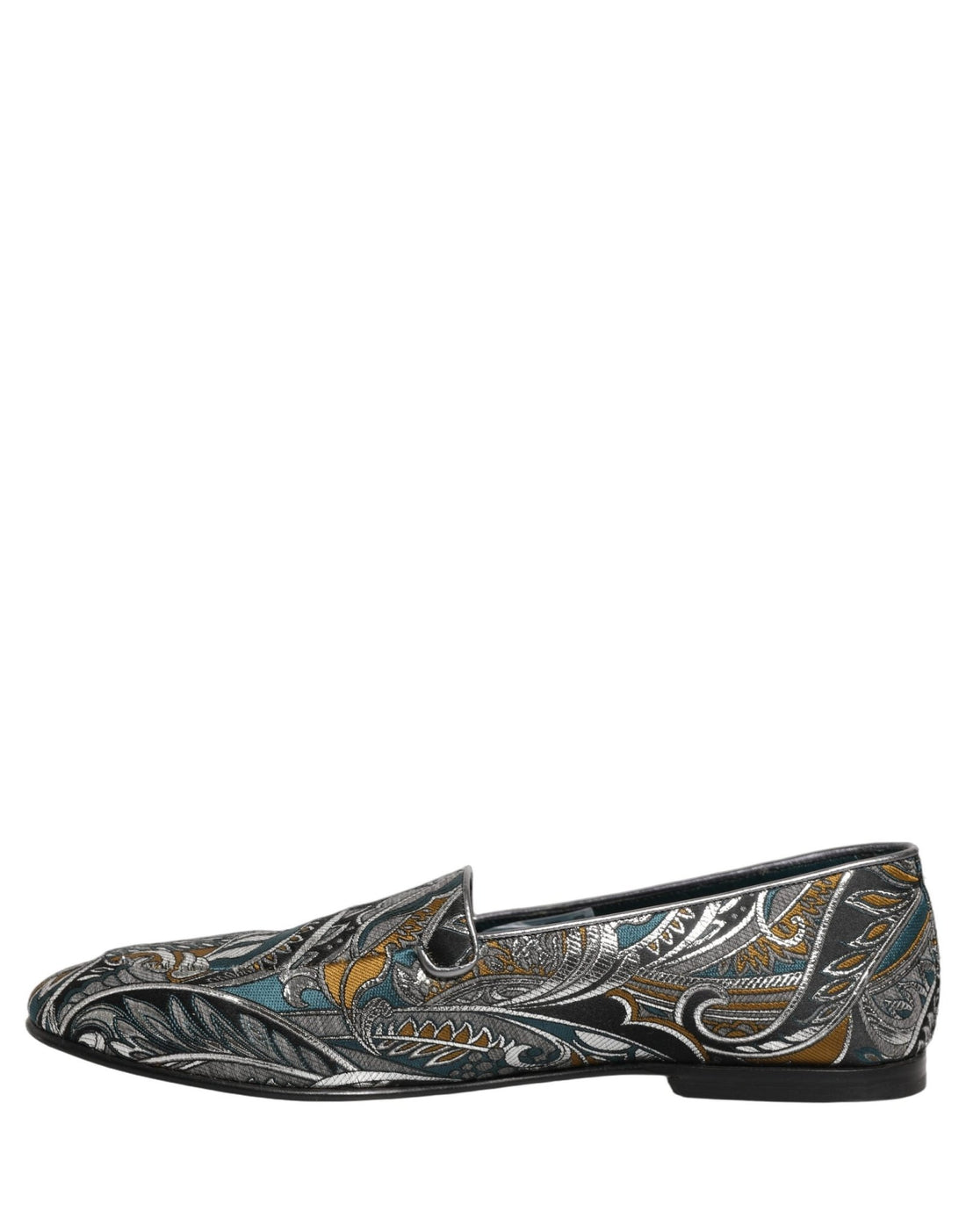 Dolce & Gabbana Multicolor Paisley Brocade Men Loafers Shoes - RIMODA
