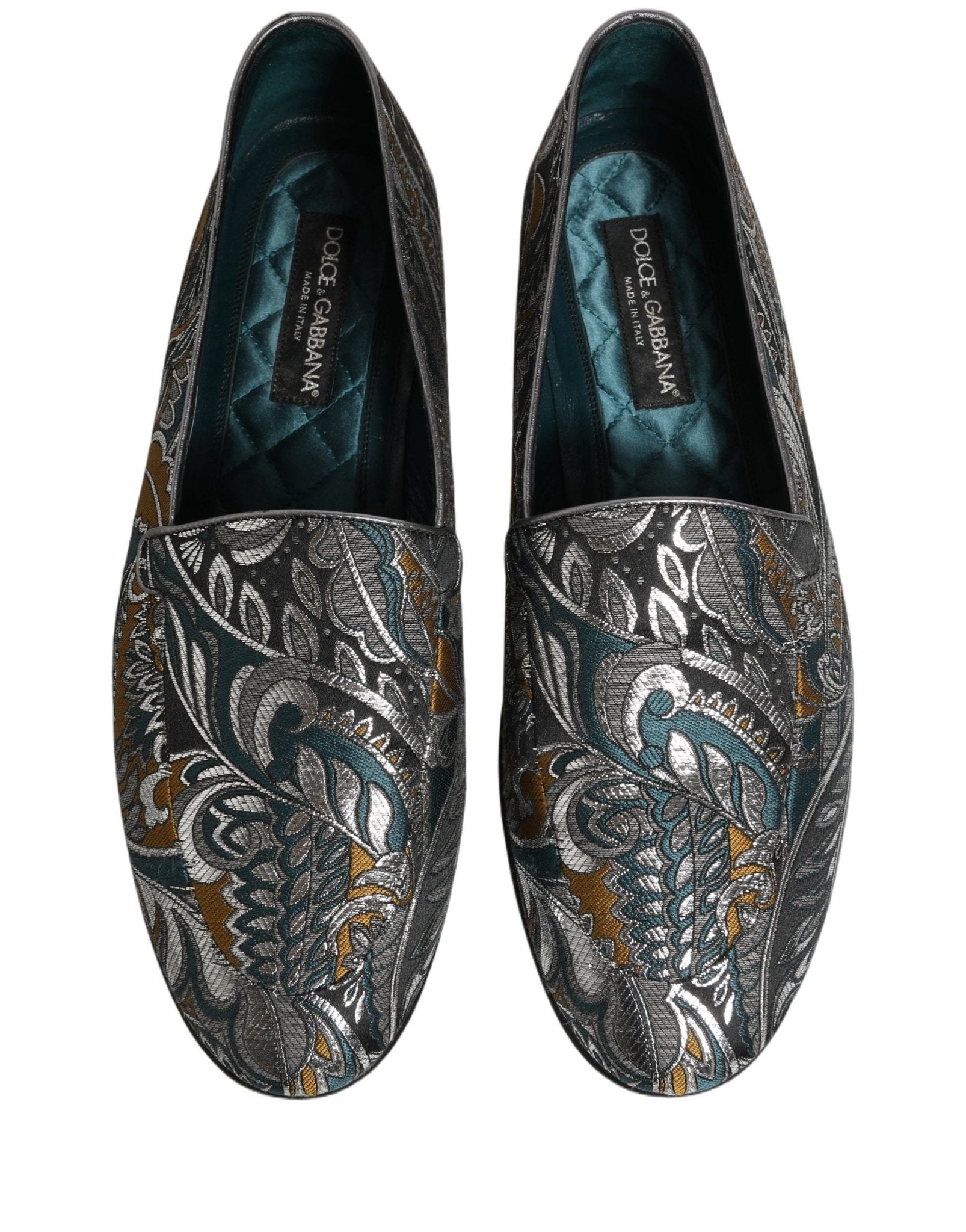 Dolce & Gabbana Multicolor Paisley Brocade Men Loafers Shoes - RIMODA