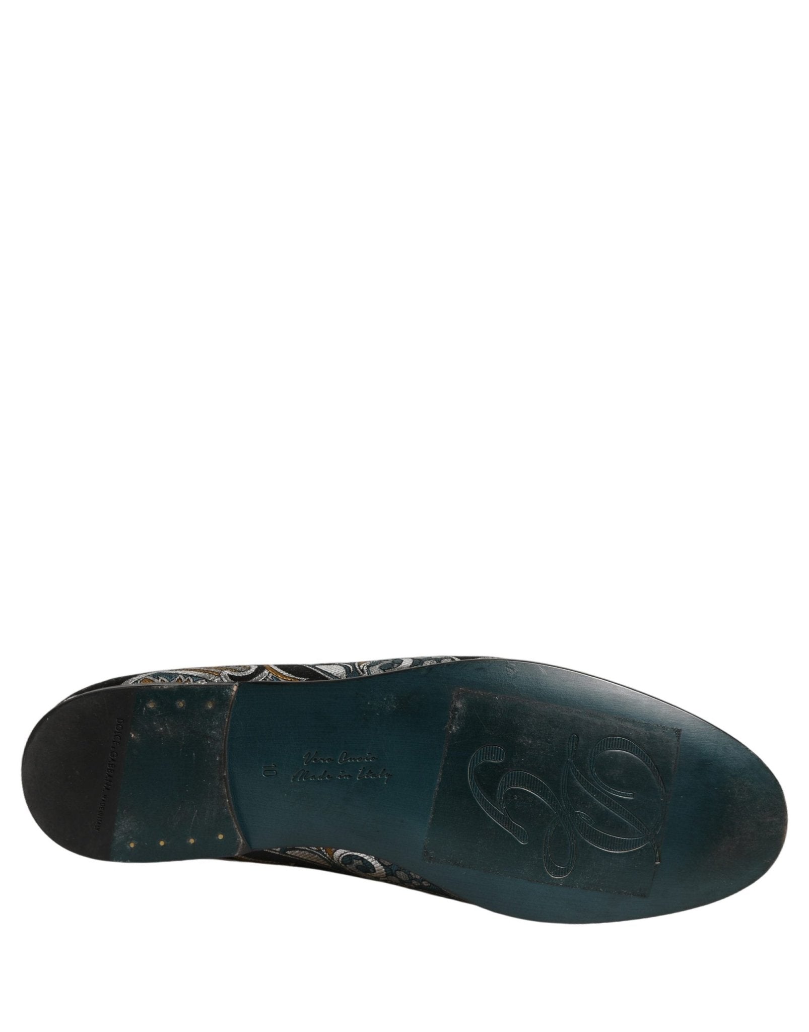 Dolce & Gabbana Multicolor Paisley Brocade Men Loafers Shoes - RIMODA