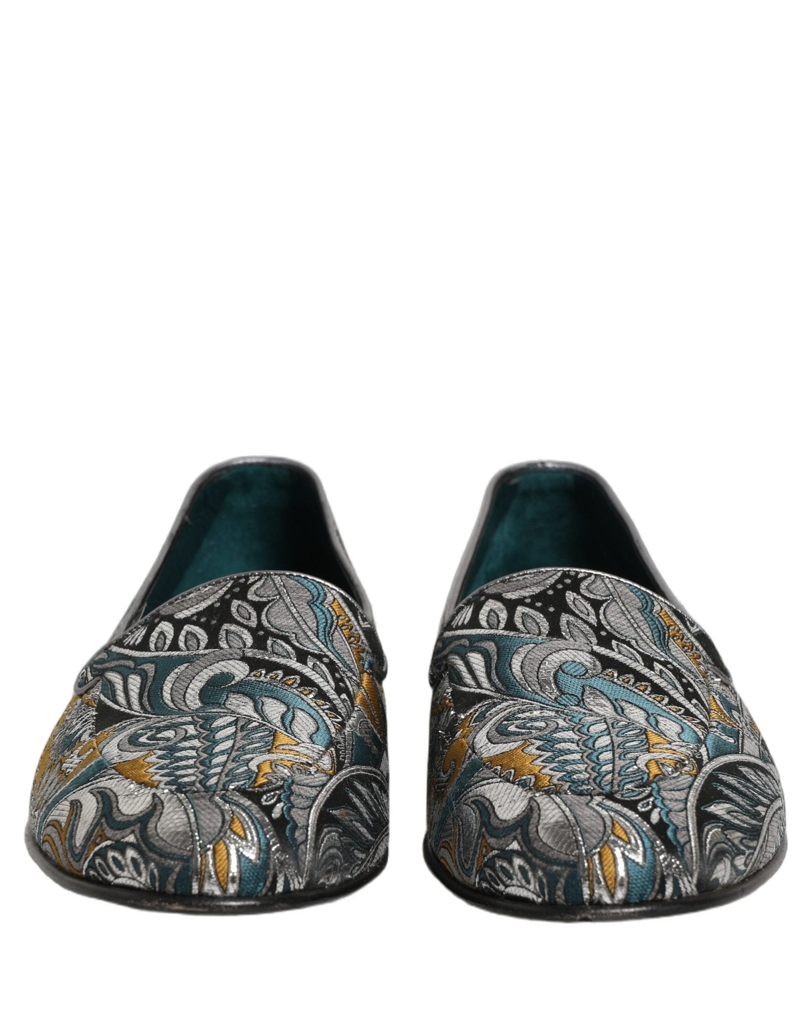 Dolce & Gabbana Multicolor Paisley Brocade Men Loafers Shoes - RIMODA