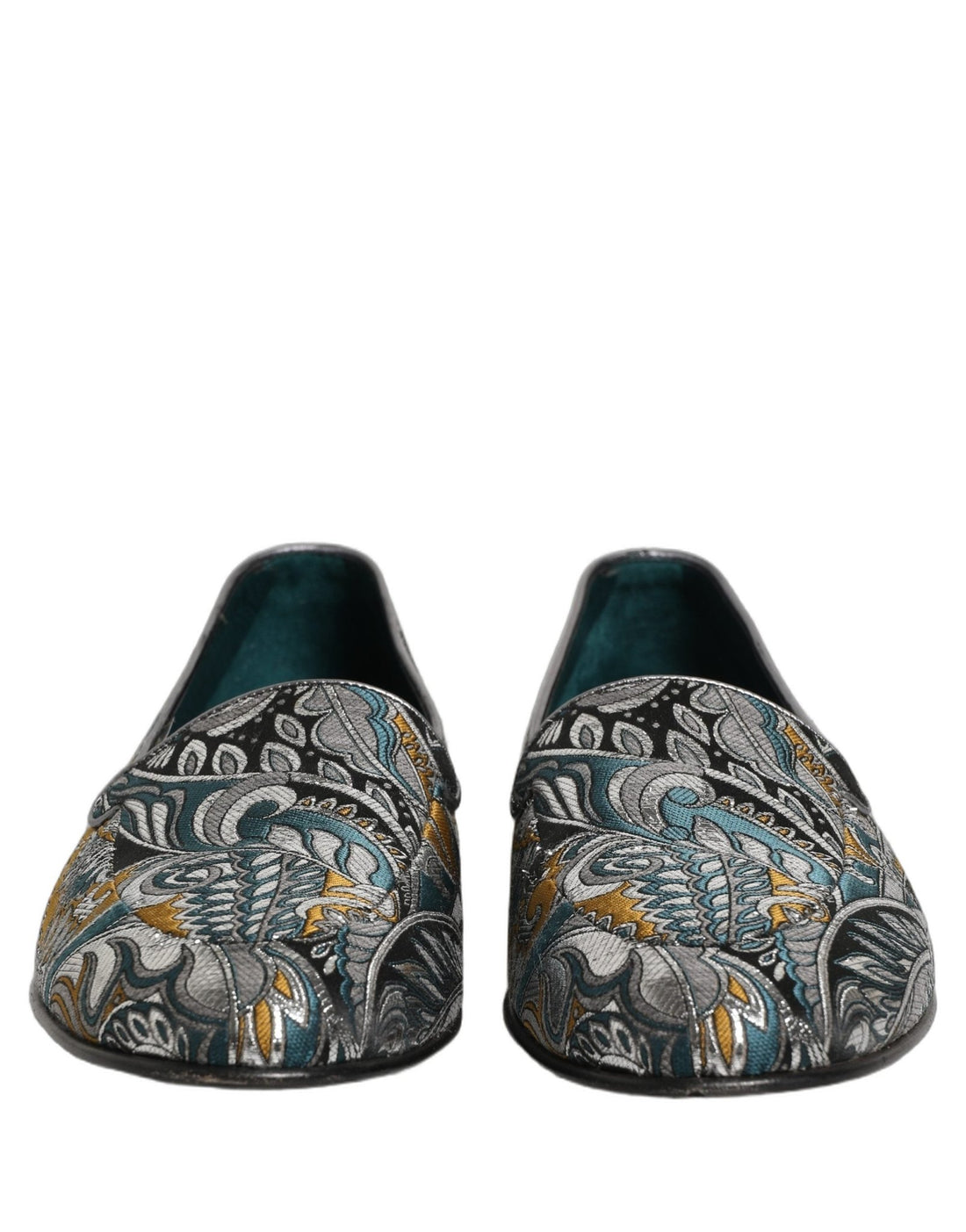 Dolce & Gabbana Multicolor Paisley Brocade Men Loafers Shoes - RIMODA
