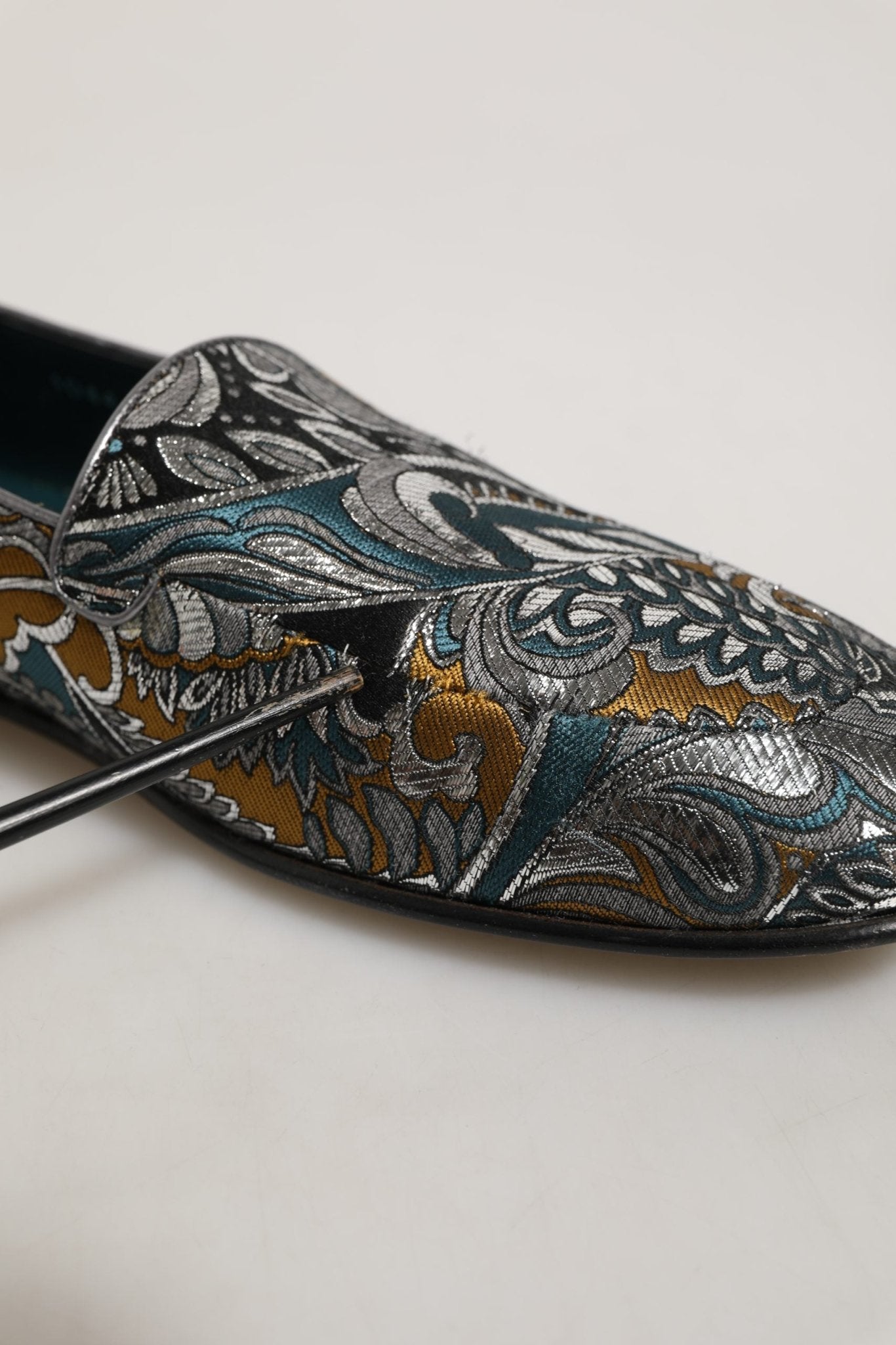 Dolce & Gabbana Multicolor Paisley Brocade Men Loafers Shoes - RIMODA