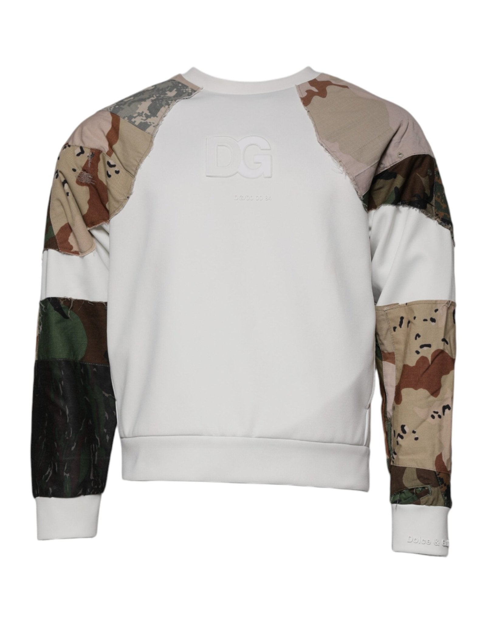 Dolce & Gabbana Multicolor Patchwork Cotton Crew Neck Sweater - RIMODA