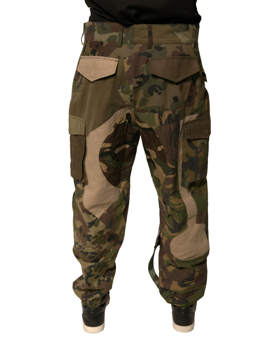 Dolce & Gabbana Multicolor Patchwork Flight Cargo Pants - RIMODA