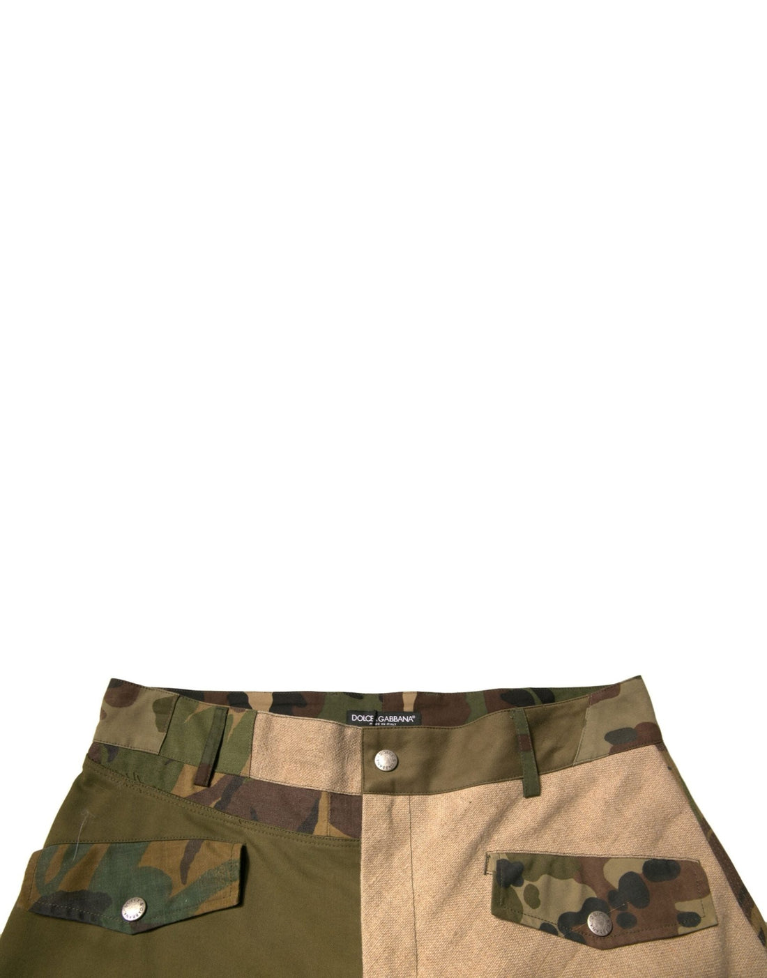 Dolce & Gabbana Multicolor Patchwork Flight Cargo Pants - RIMODA