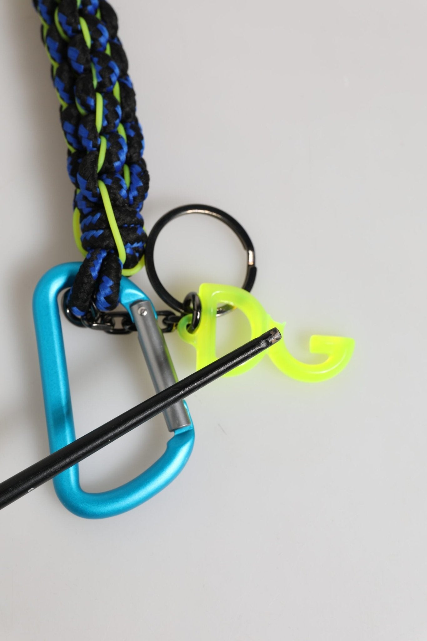 Dolce & Gabbana Multicolor Polyester Tape String DG Logo Keychain Keyring - RIMODA