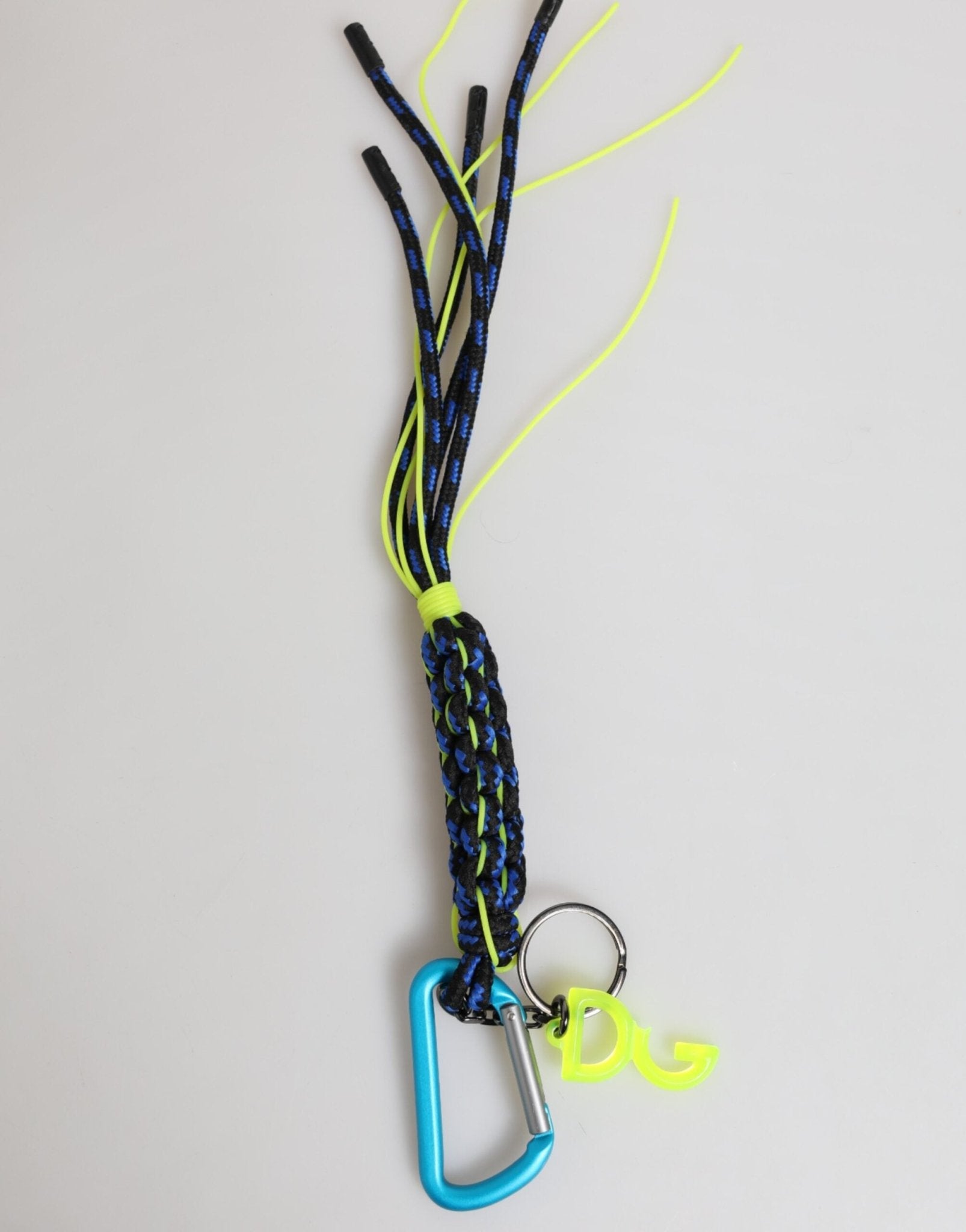 Dolce & Gabbana Multicolor Polyester Tape String DG Logo Keychain Keyring - RIMODA
