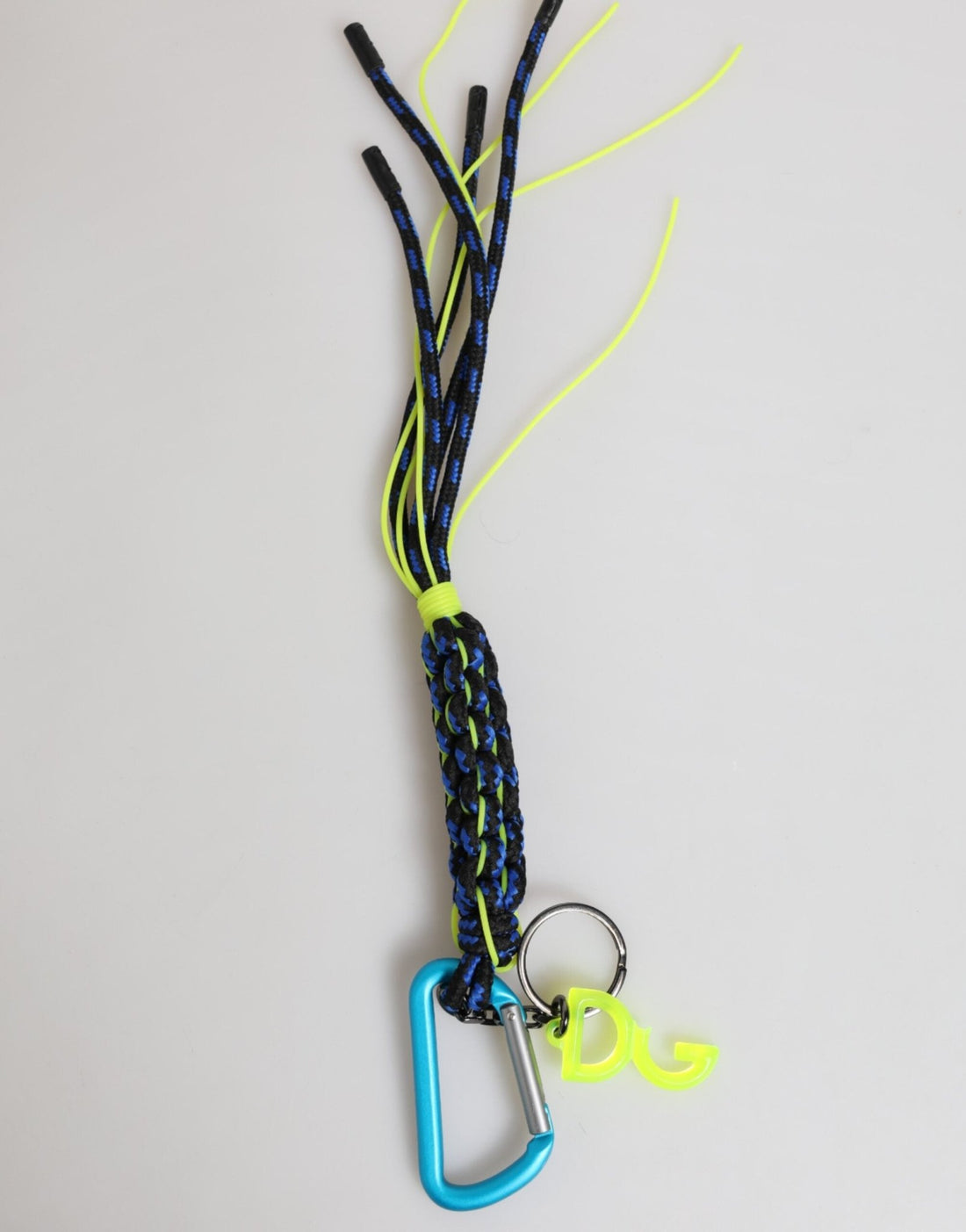 Dolce & Gabbana Multicolor Polyester Tape String DG Logo Keychain Keyring - RIMODA