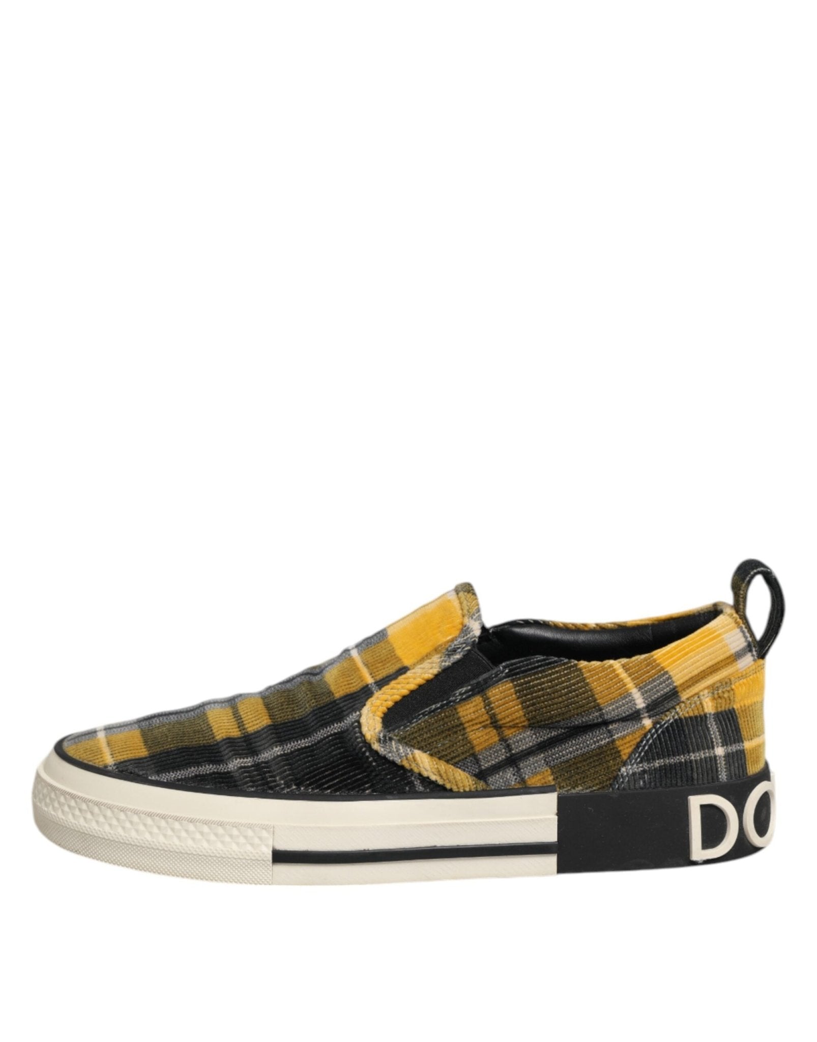 Dolce & Gabbana Multicolor Portofino Tartan Check Sneakers Shoes - RIMODA