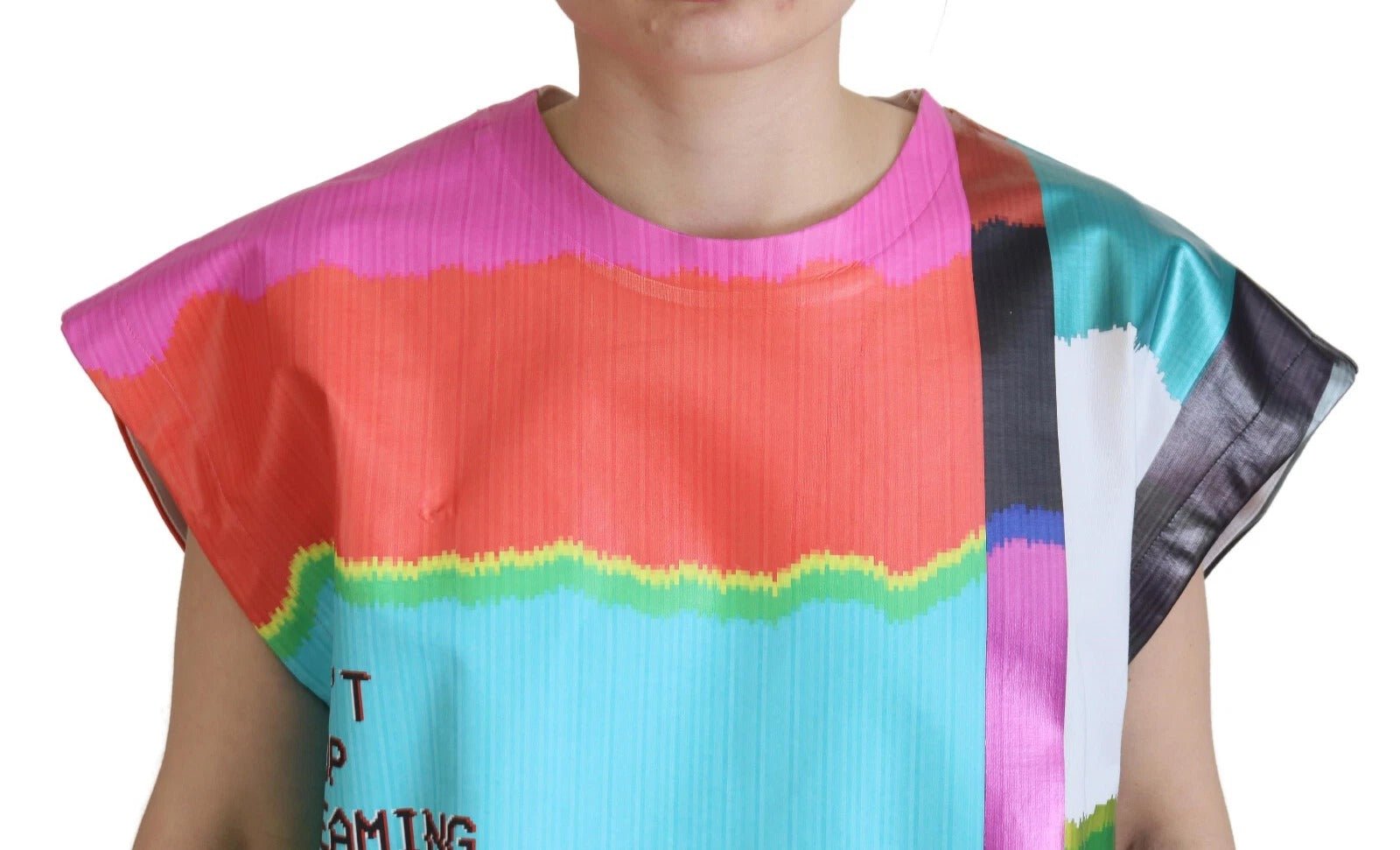Dolce & Gabbana Multicolor Print Blouse Cotton Tank TV Print T-shirt - RIMODA