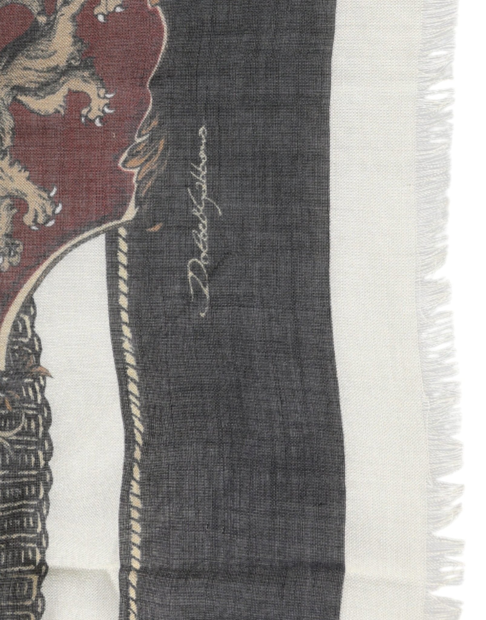 Dolce & Gabbana Multicolor Printed Cashmere Foulard Scarf - RIMODA