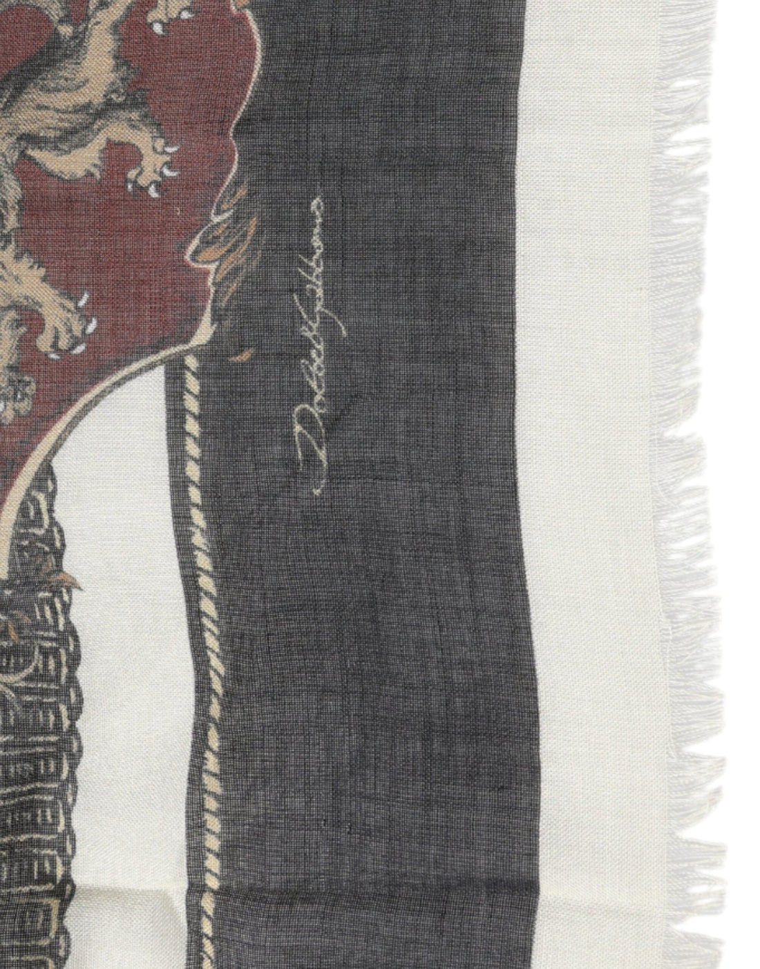 Dolce & Gabbana Multicolor Printed Cashmere Foulard Scarf - RIMODA