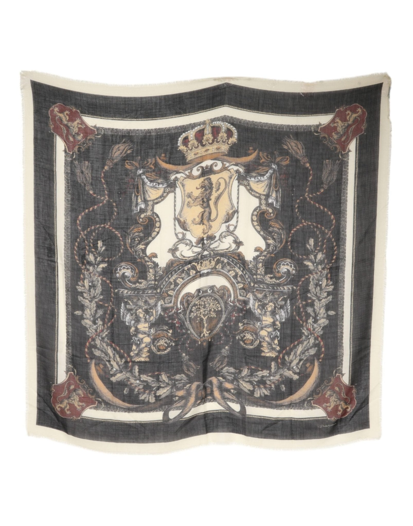 Dolce & Gabbana Multicolor Printed Cashmere Foulard Scarf - RIMODA